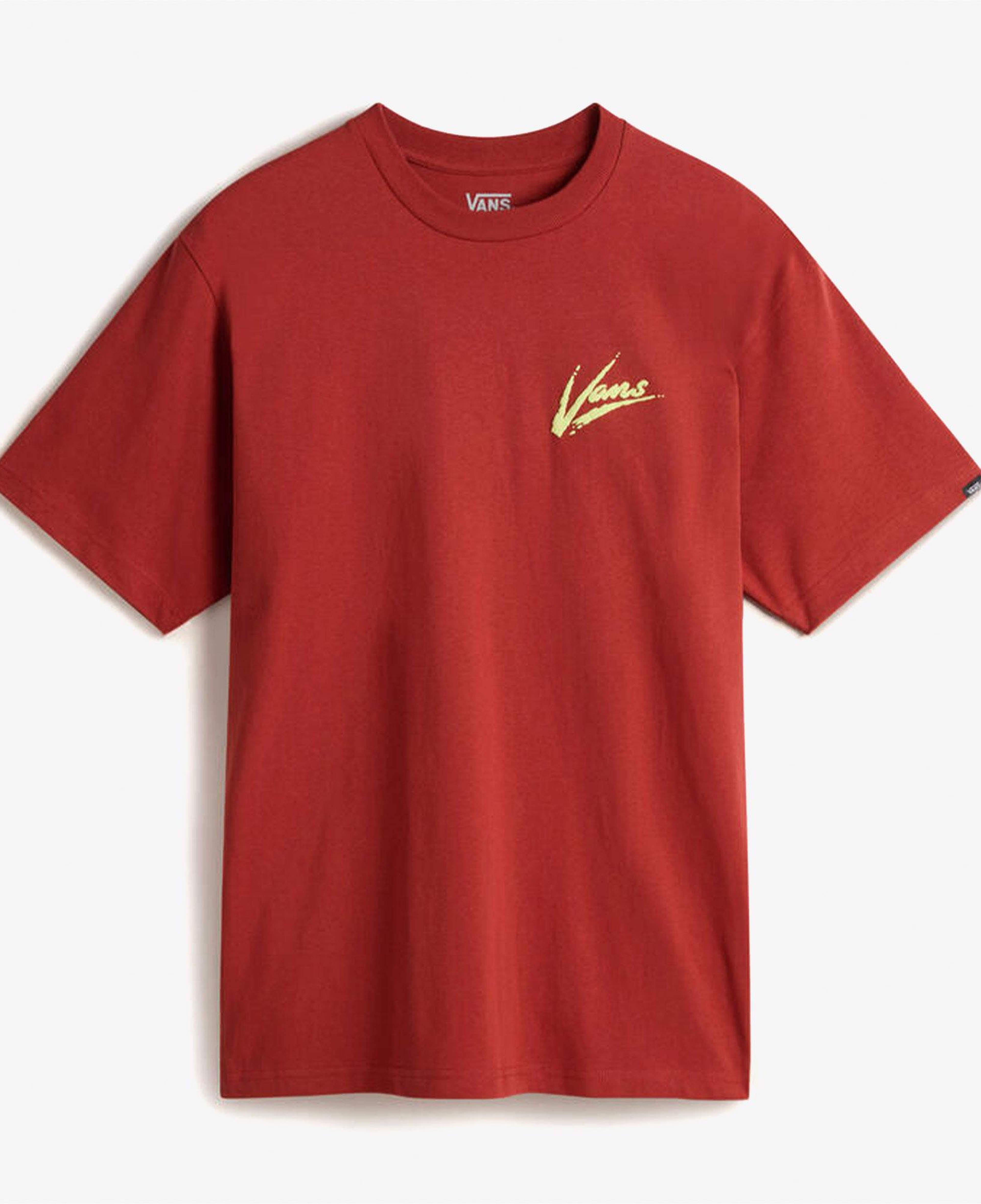 Vans Brush Script Loose Ss Erkek Kırmızı T-Shirt