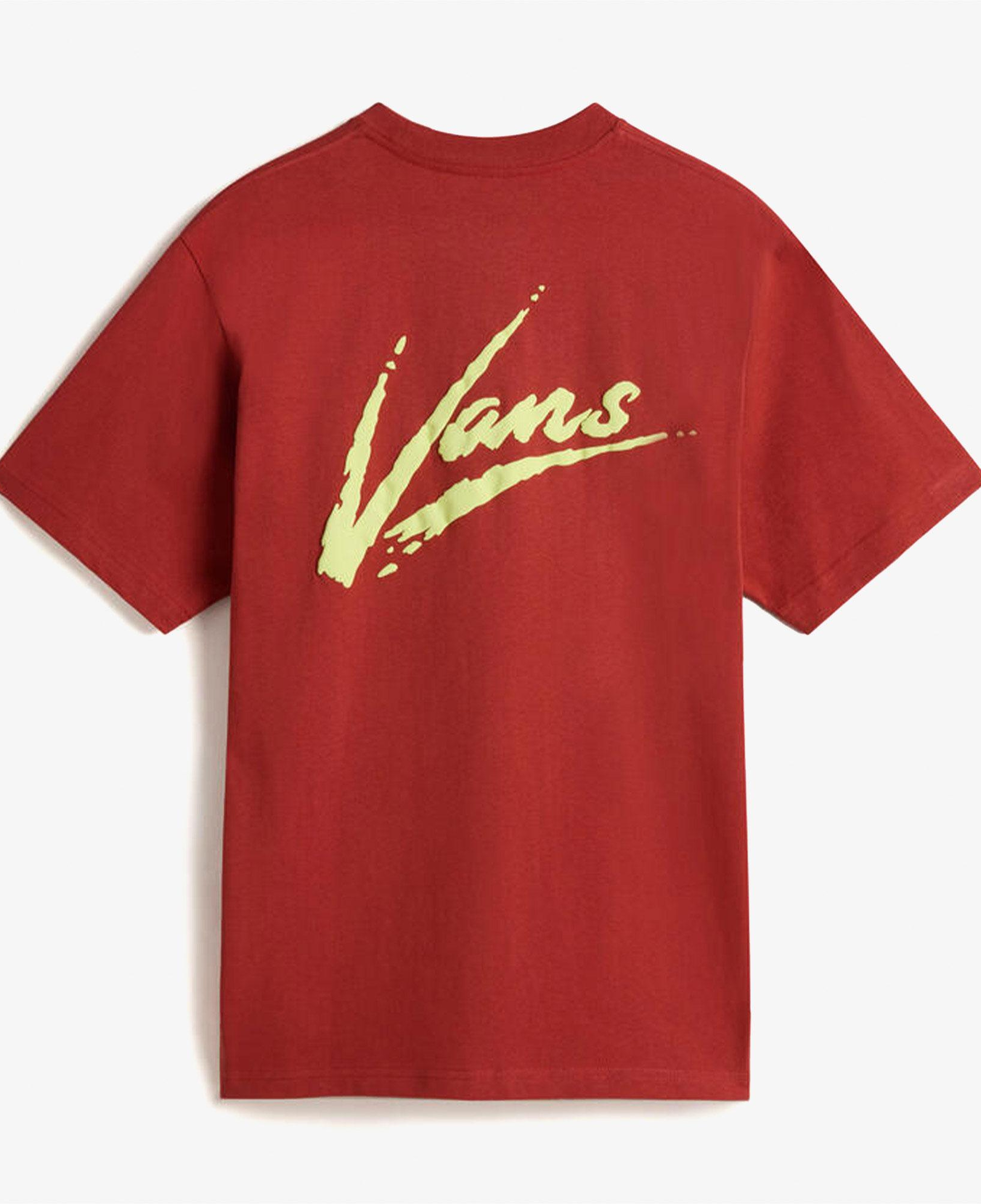 Vans Brush Script Loose Ss Erkek Kırmızı T-Shirt