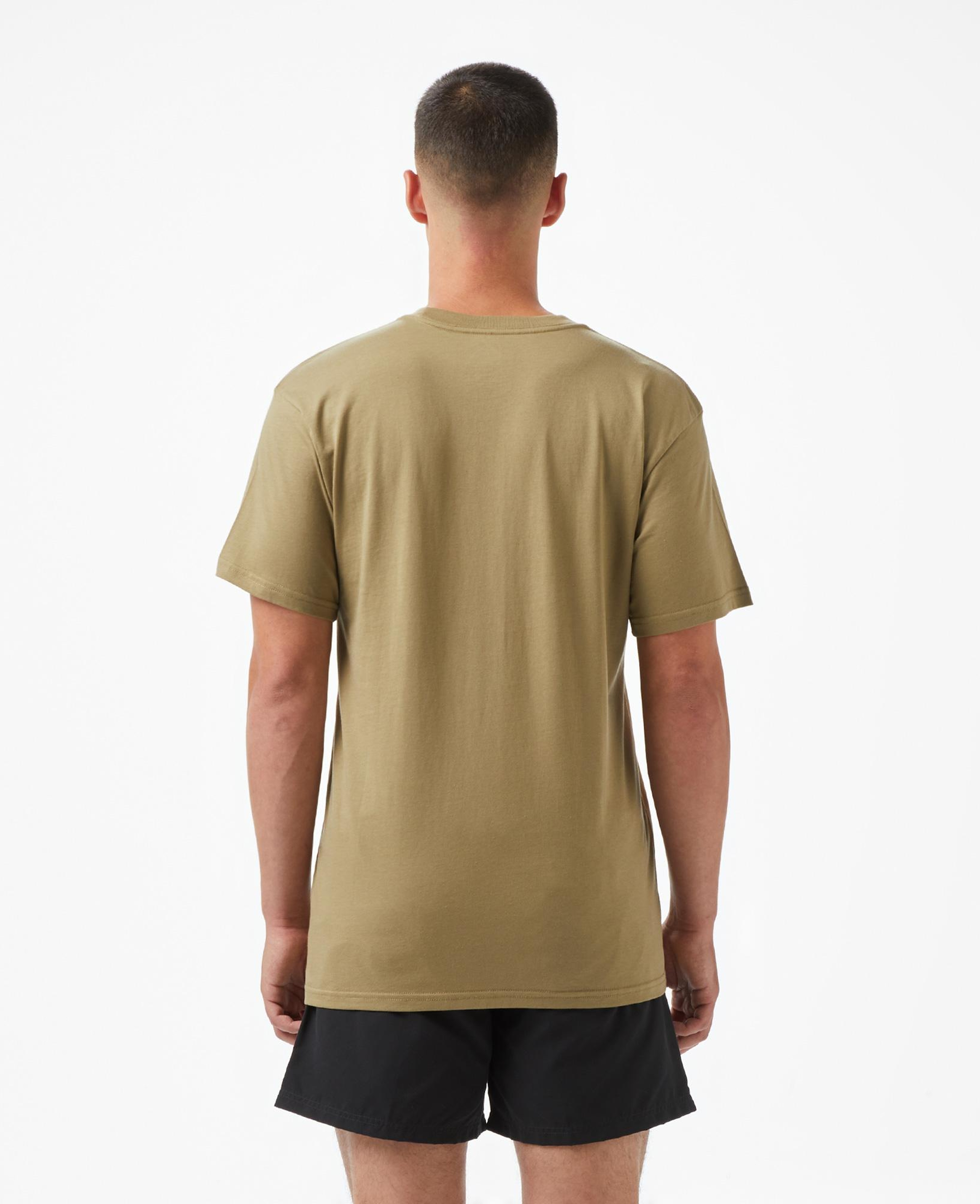 Quiksilver Ev Mini Logo SS Erkek Haki T-Shirt