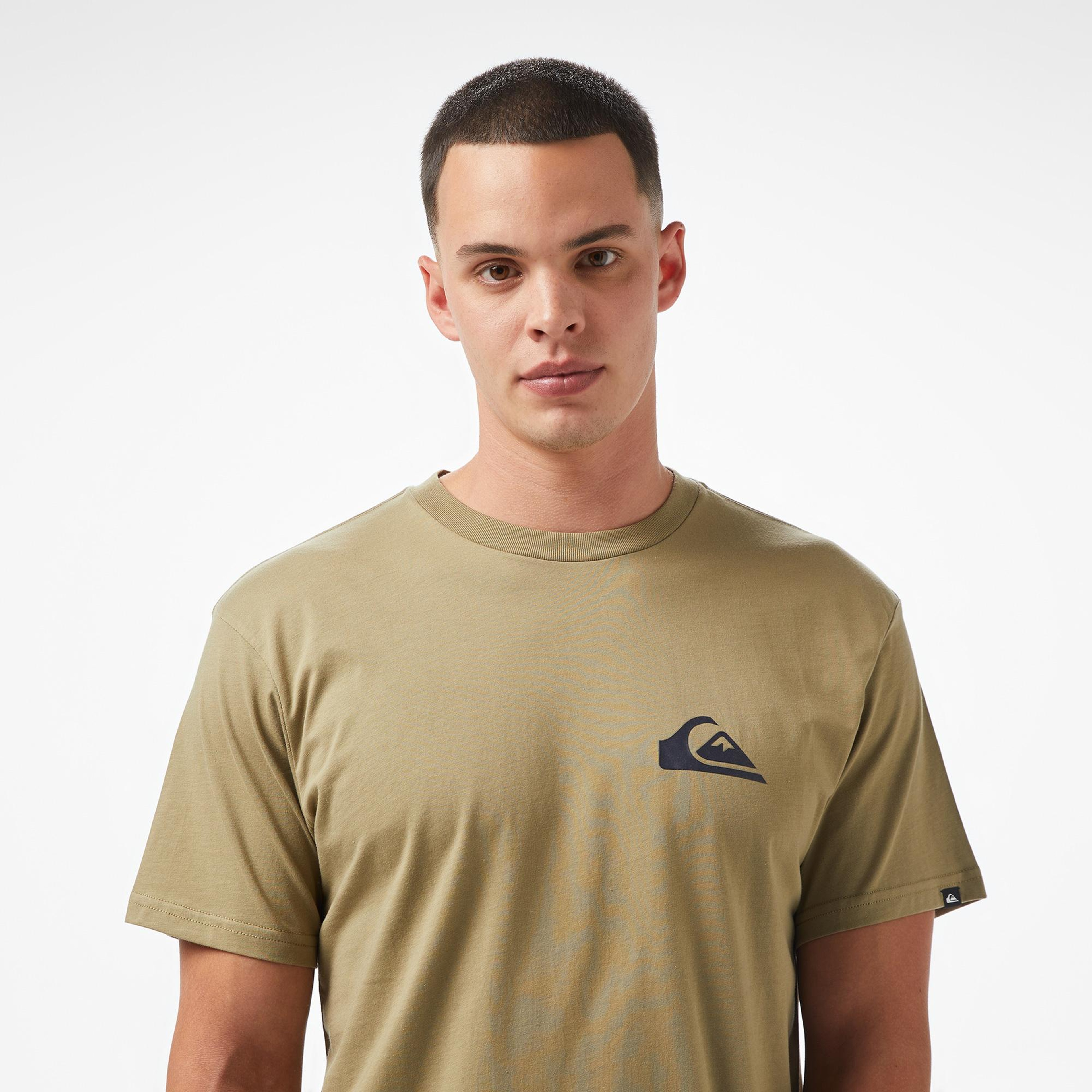 Quiksilver Ev Mini Logo SS Erkek Haki T-Shirt