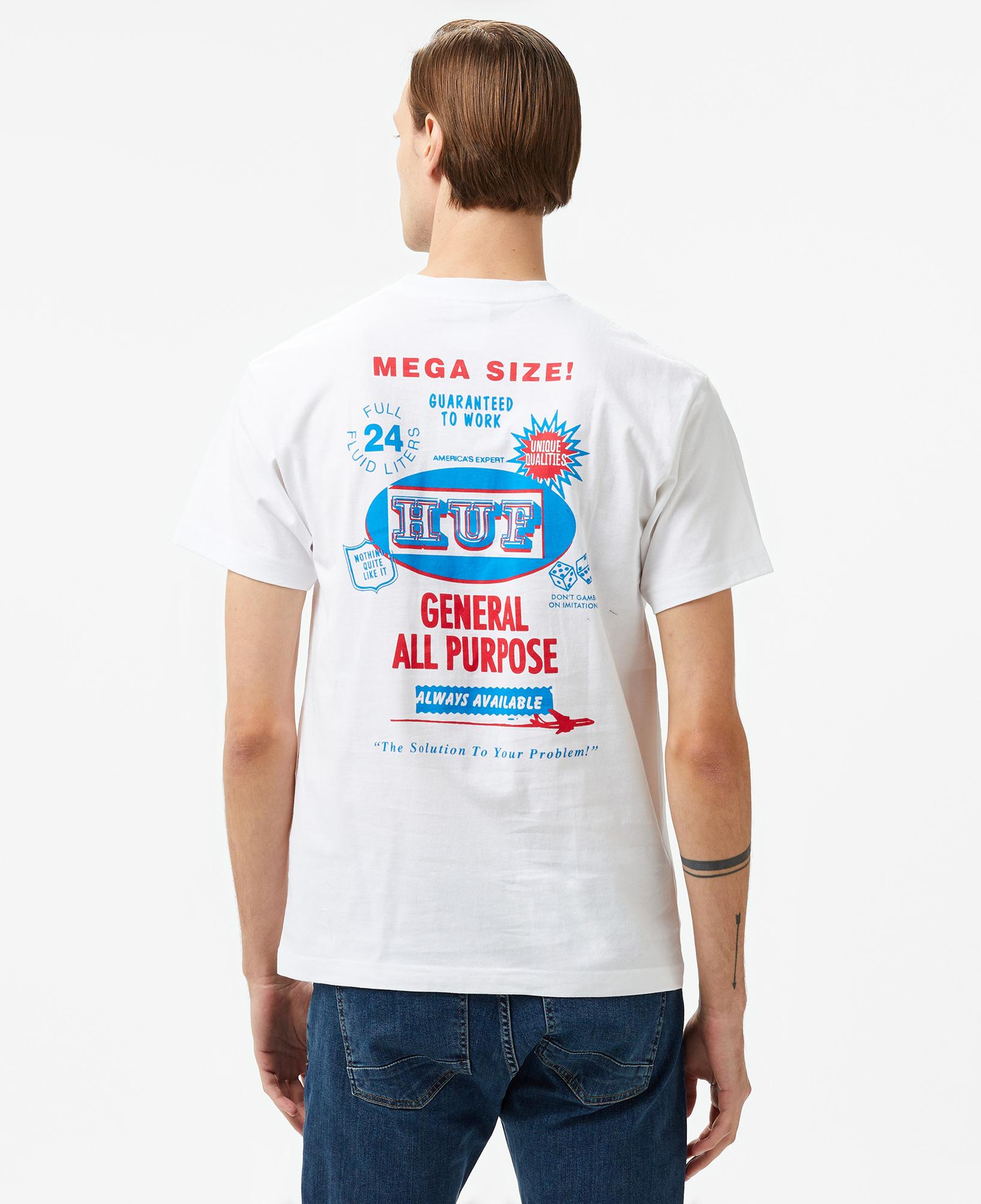 HUF All Purpose Erkek Beyaz Tişört