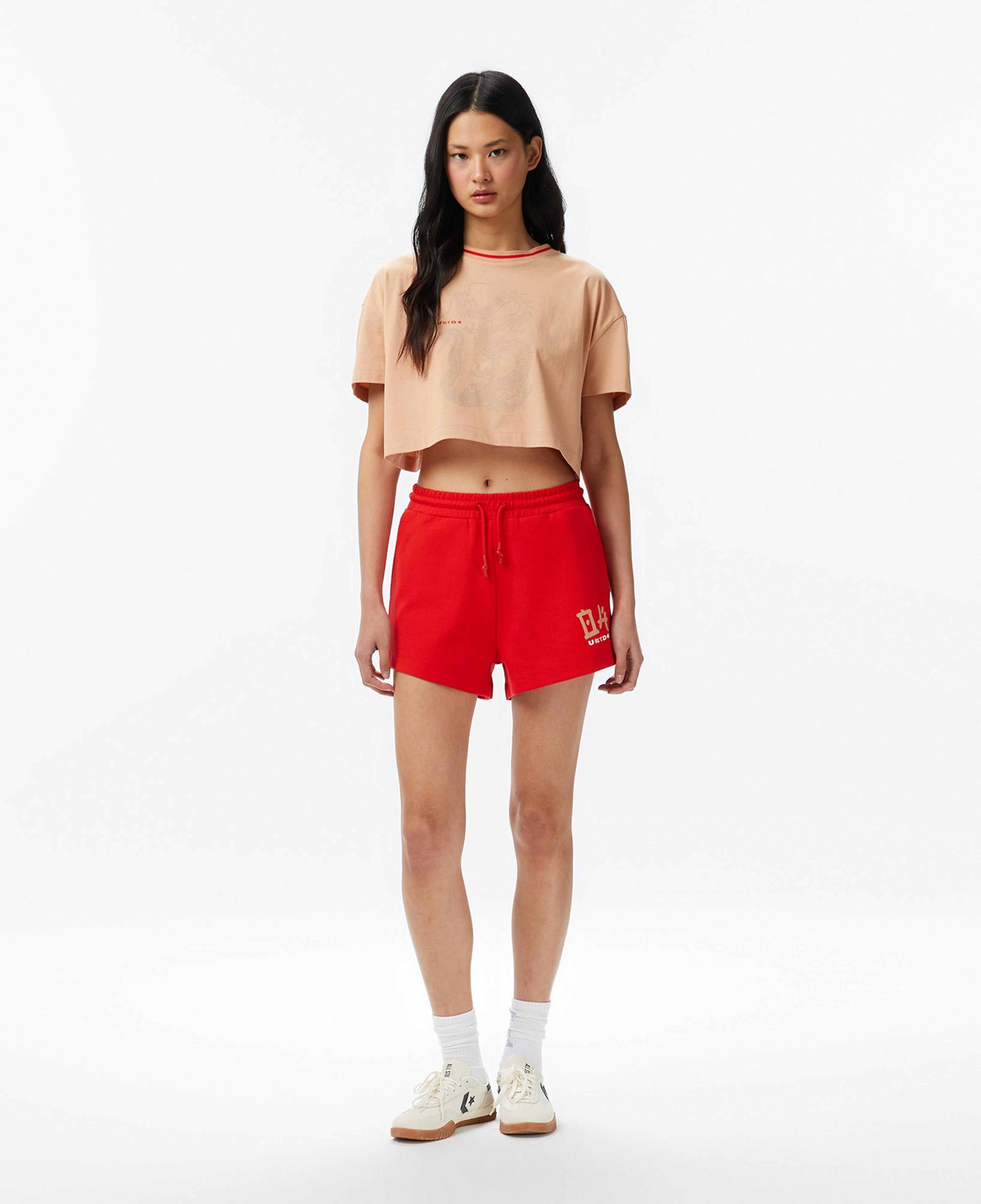 UNITED4 Regular Fit Kadın Pembe T-Shirt