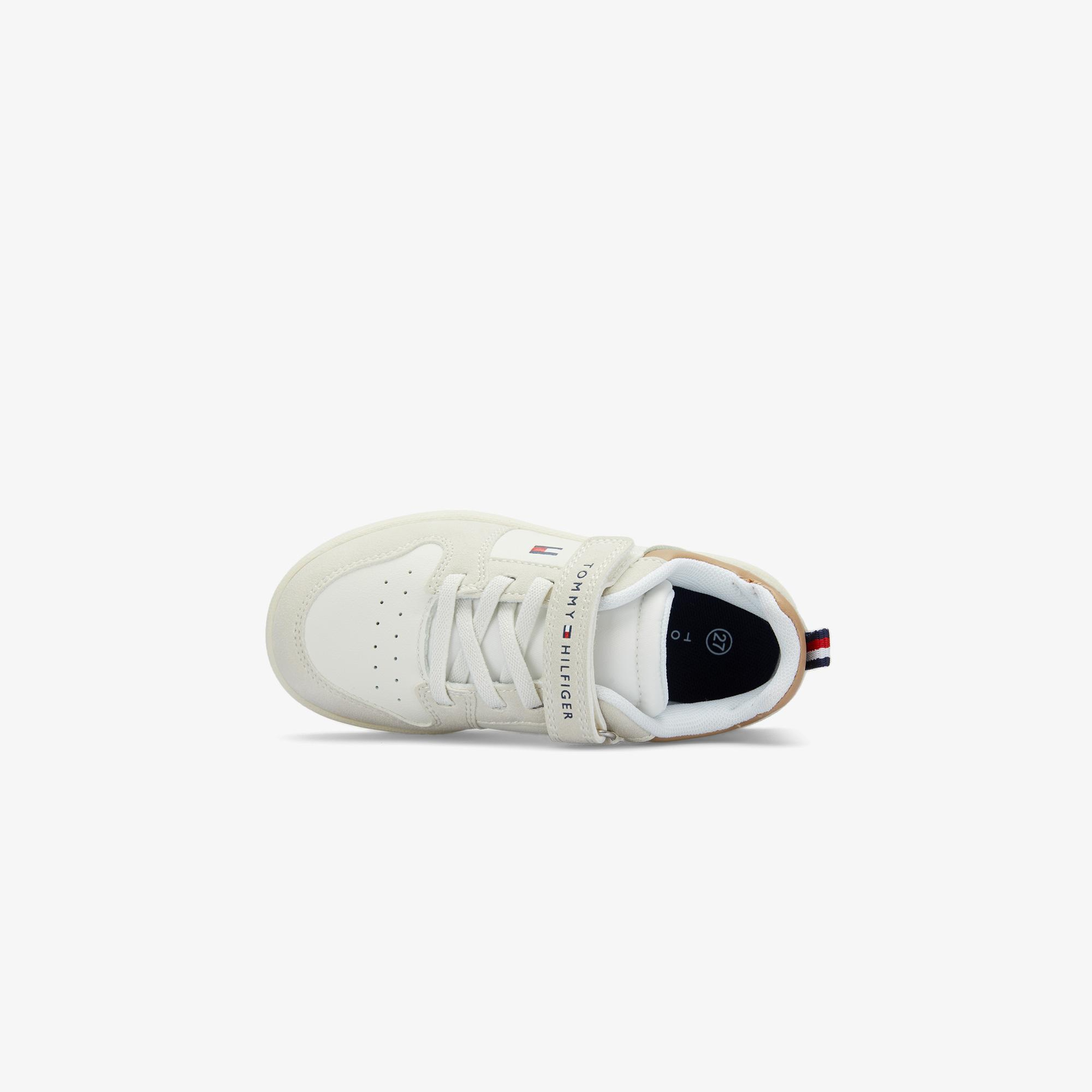 Tommy Hilfiger Low Cut Lace Up Velcro Bebek Bej Spor Ayakkabı