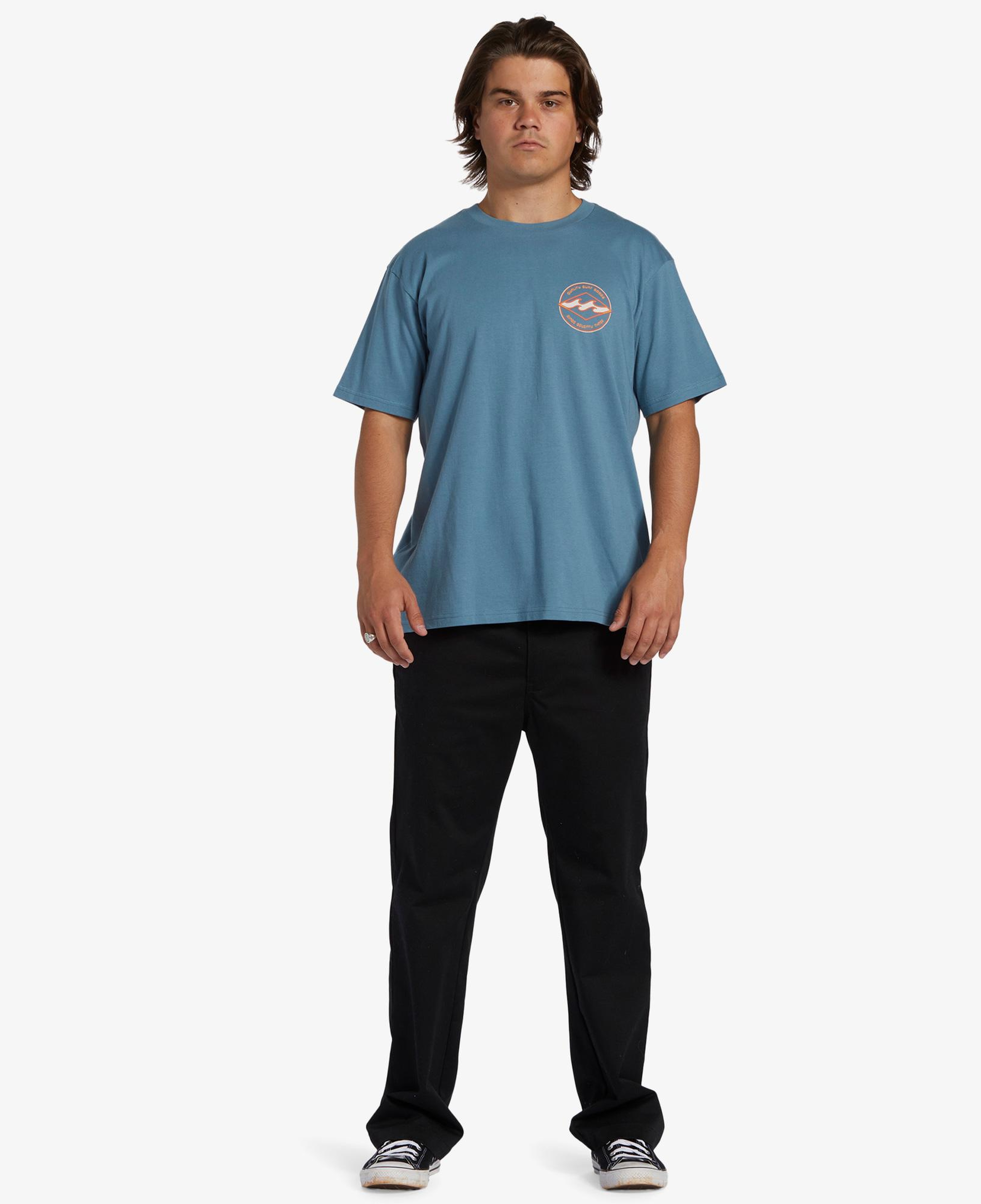 Billabong Rotor Diamond Erkek Mavi Günlük T-Shirt