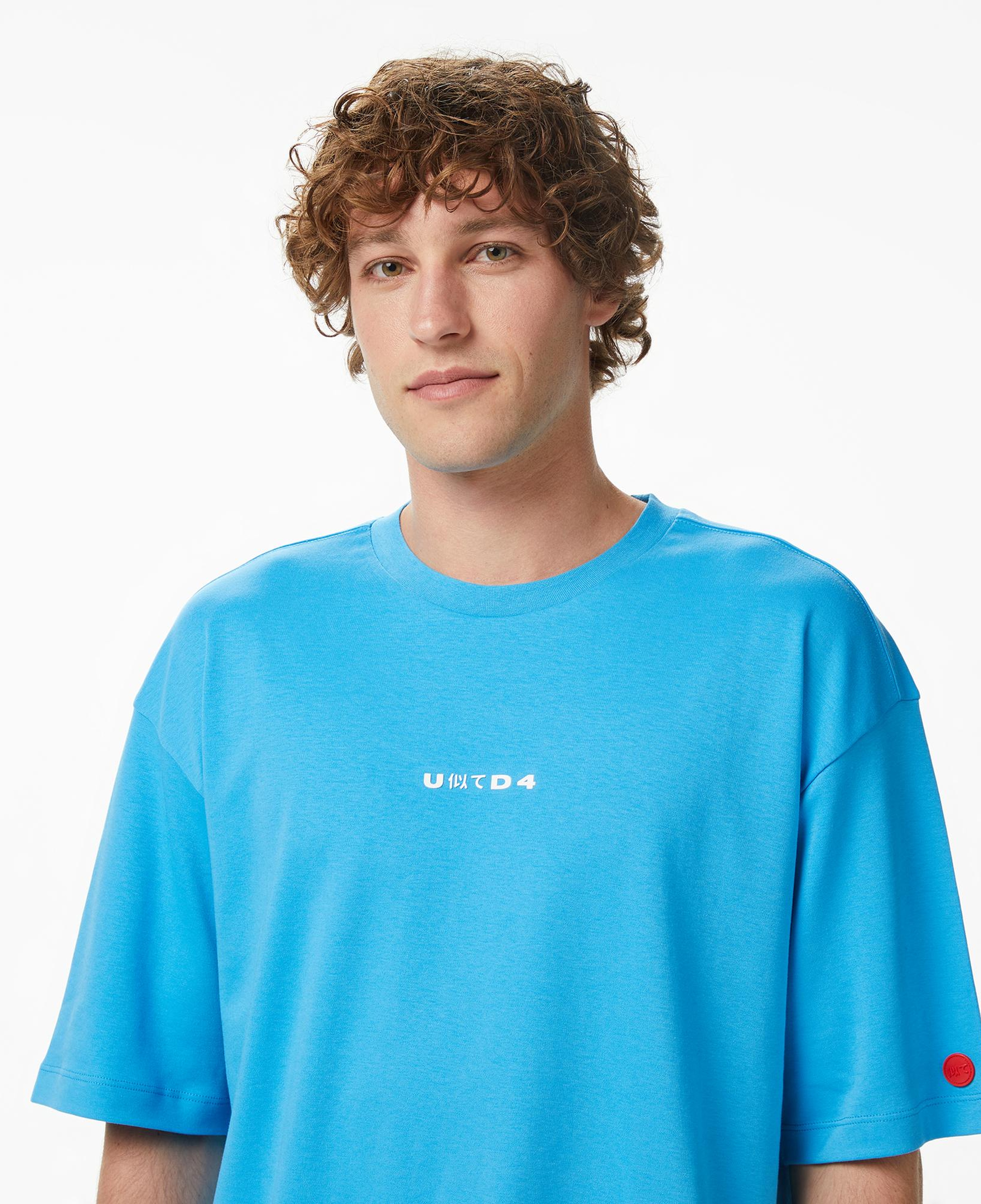 UNITED4 Regular Fit Erkek Mavi T-Shirt