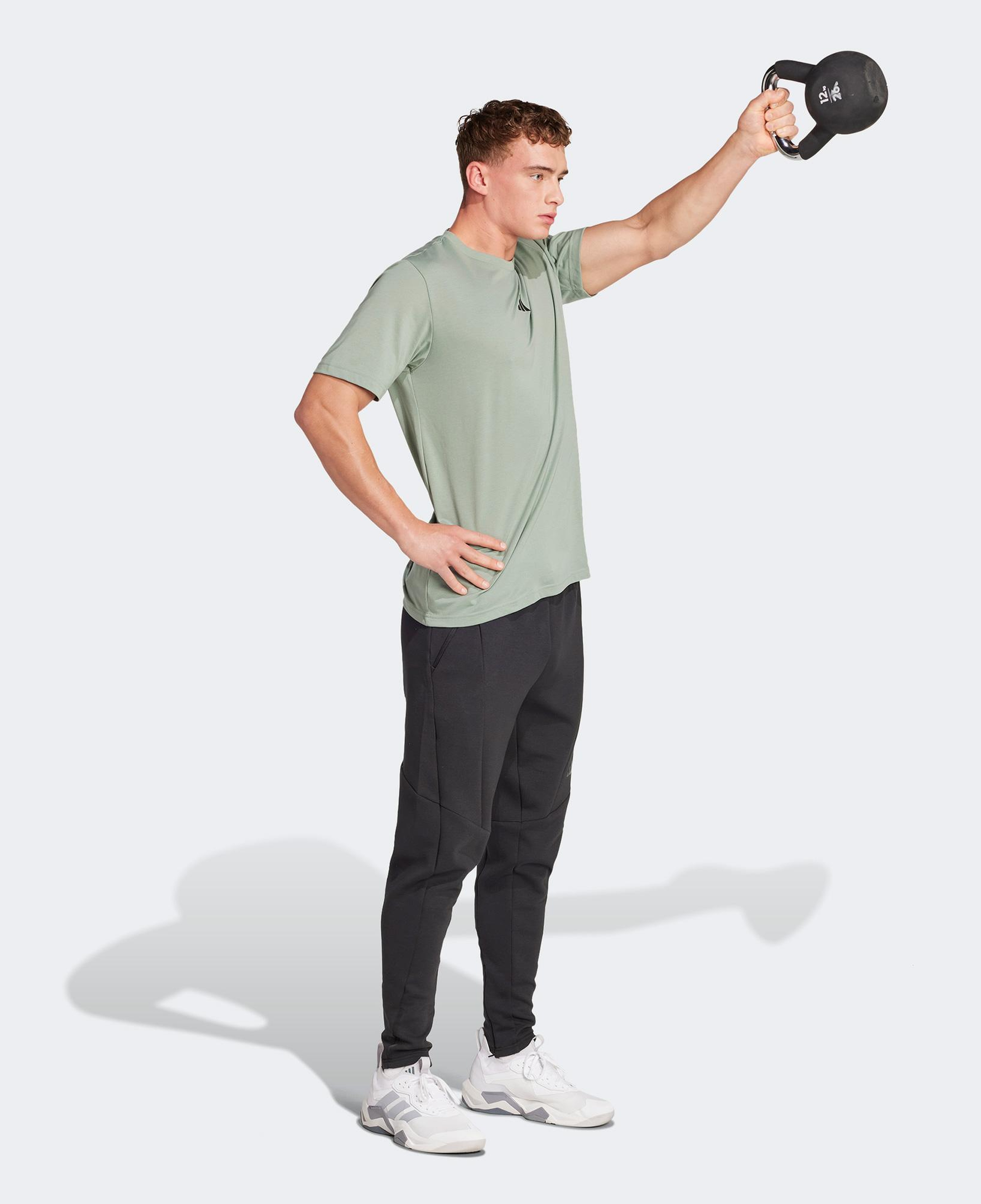 adidas Climacool One Rep At A Time Graphic Erkek Yeşil Antrenman T-Shirt