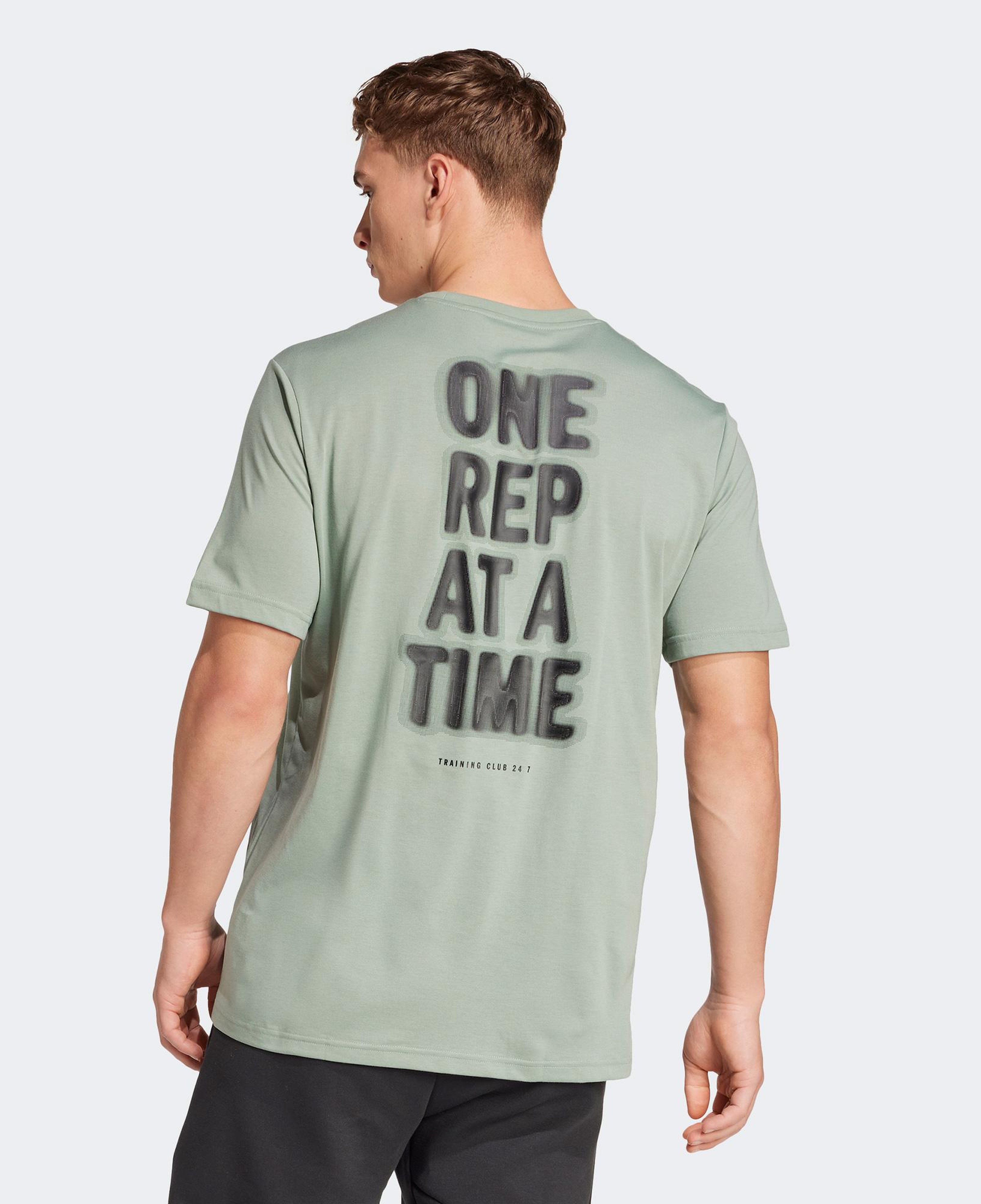 adidas Climacool One Rep At A Time Graphic Erkek Yeşil Antrenman T-Shirt