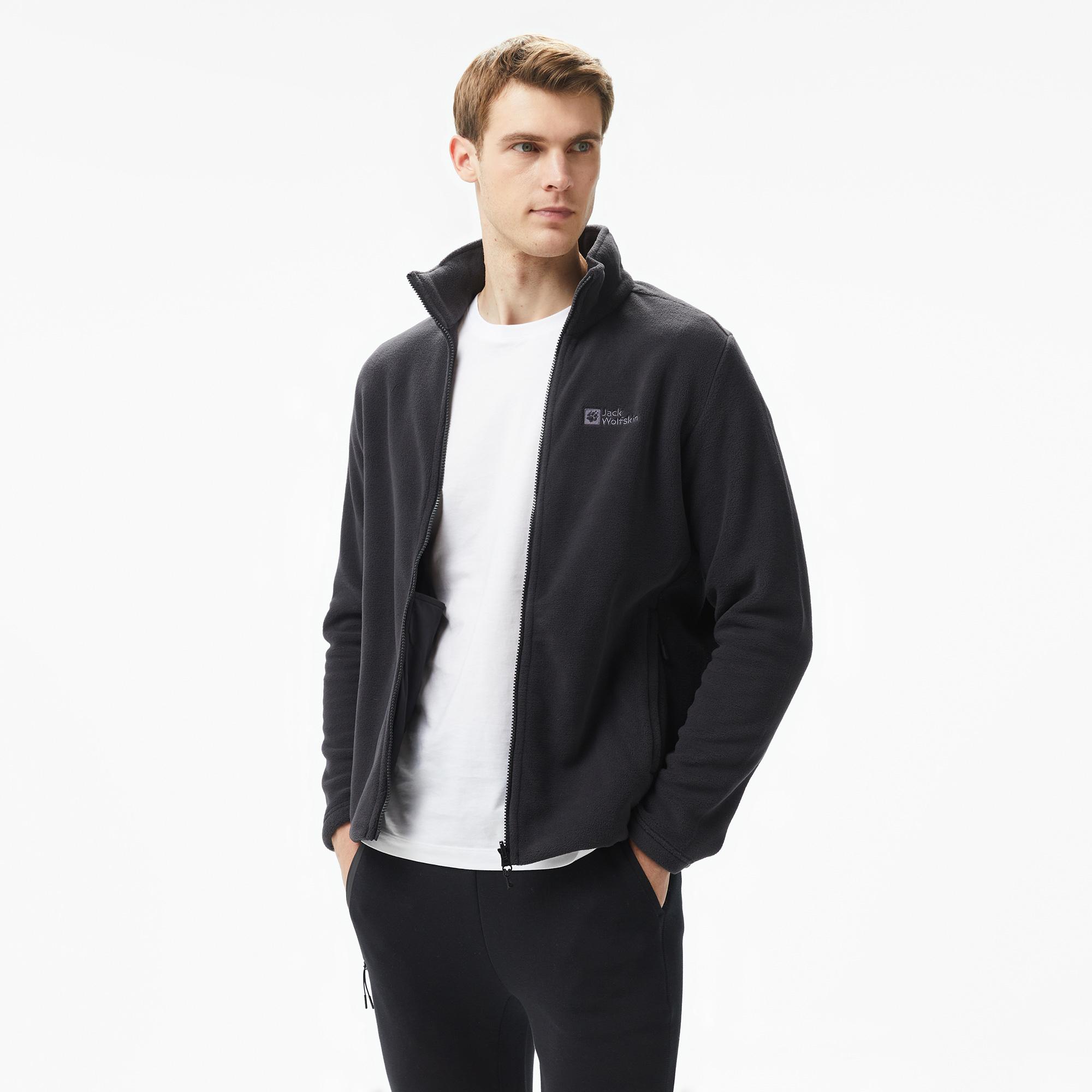 Jack Wolfskin Winterstein Fz Erkek Siyah Outdoor Polar