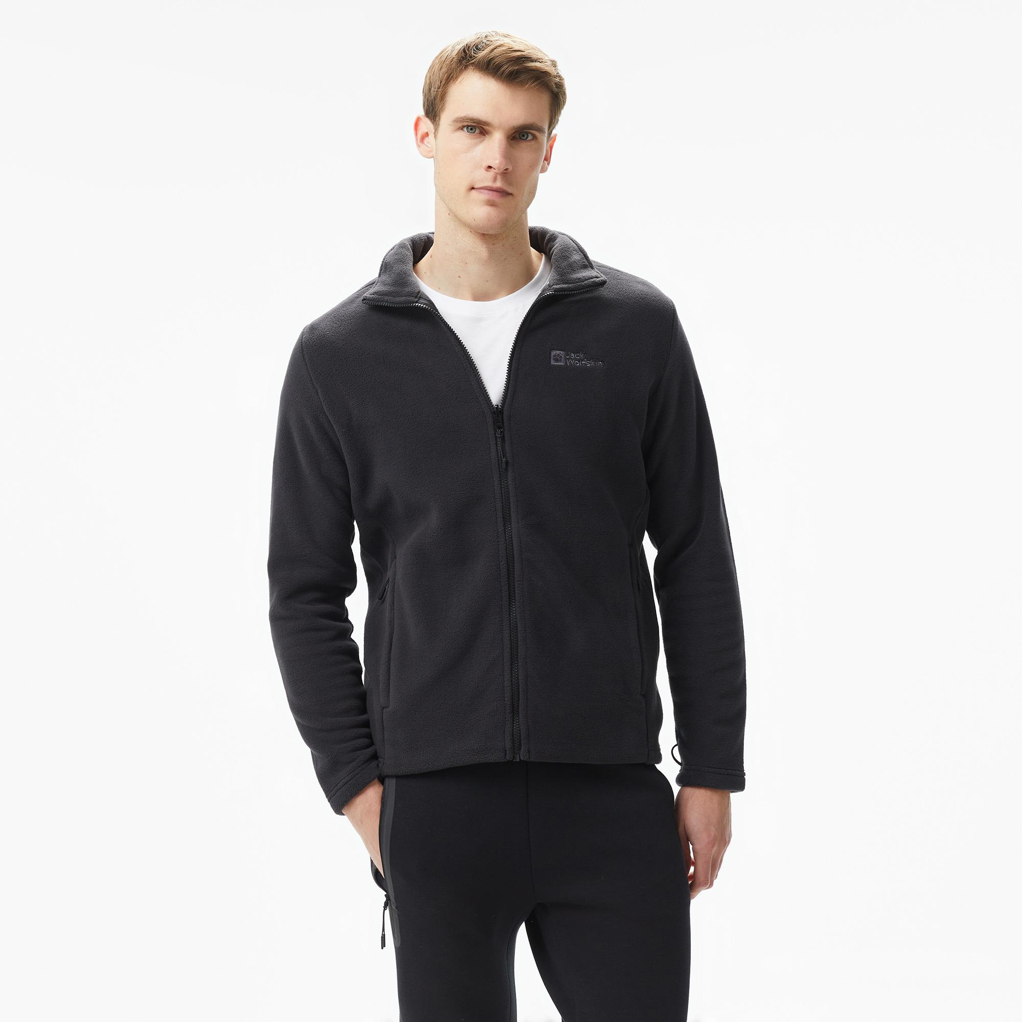 Jack Wolfskin Winterstein Fz Erkek Siyah Outdoor Polar