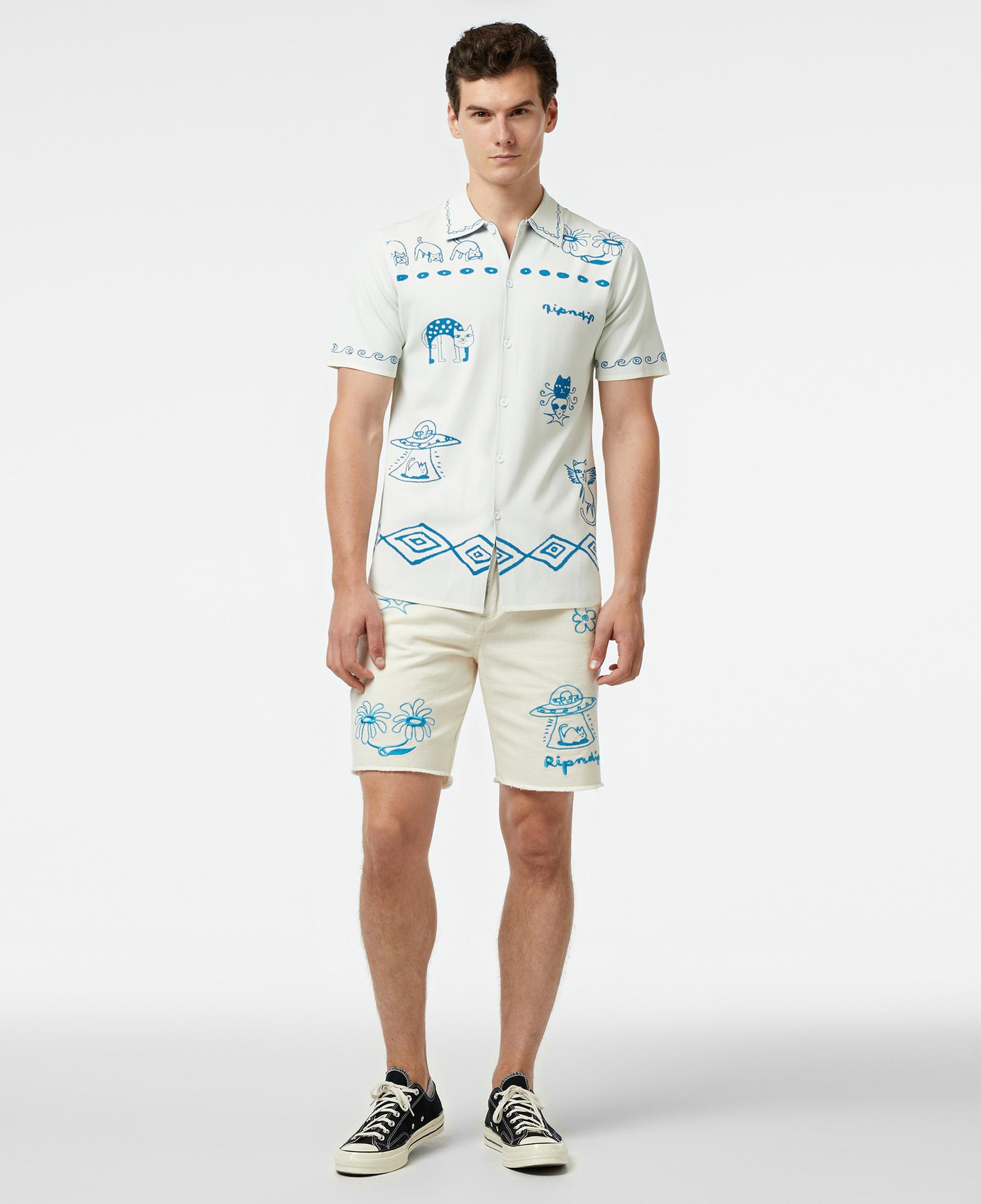 Ripndip Blonded Denim s Erkek Beyaz Şort