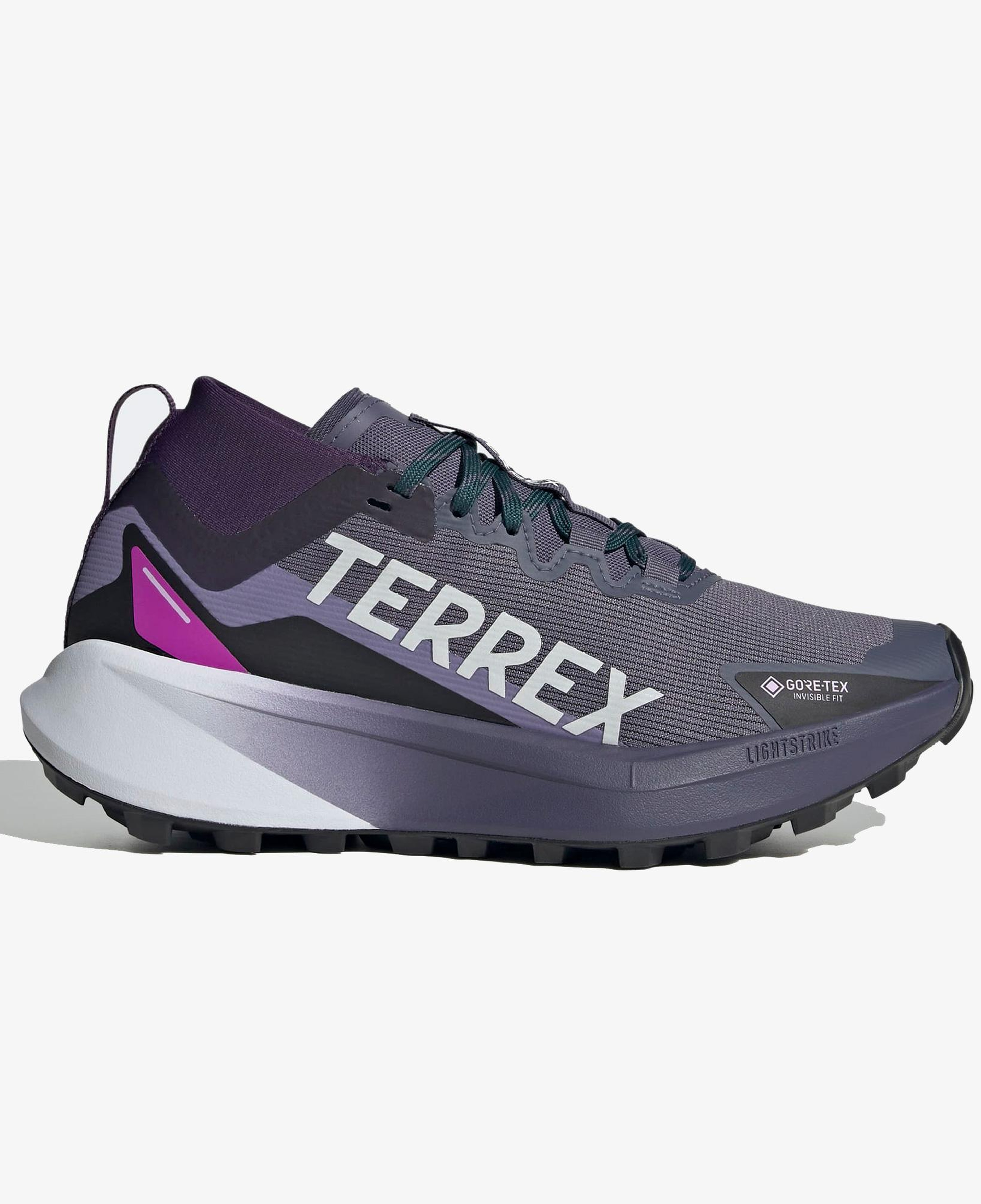 adidas Terrex Agravic Gore-Tex Kadın Mor Koşu Ayakkabısı