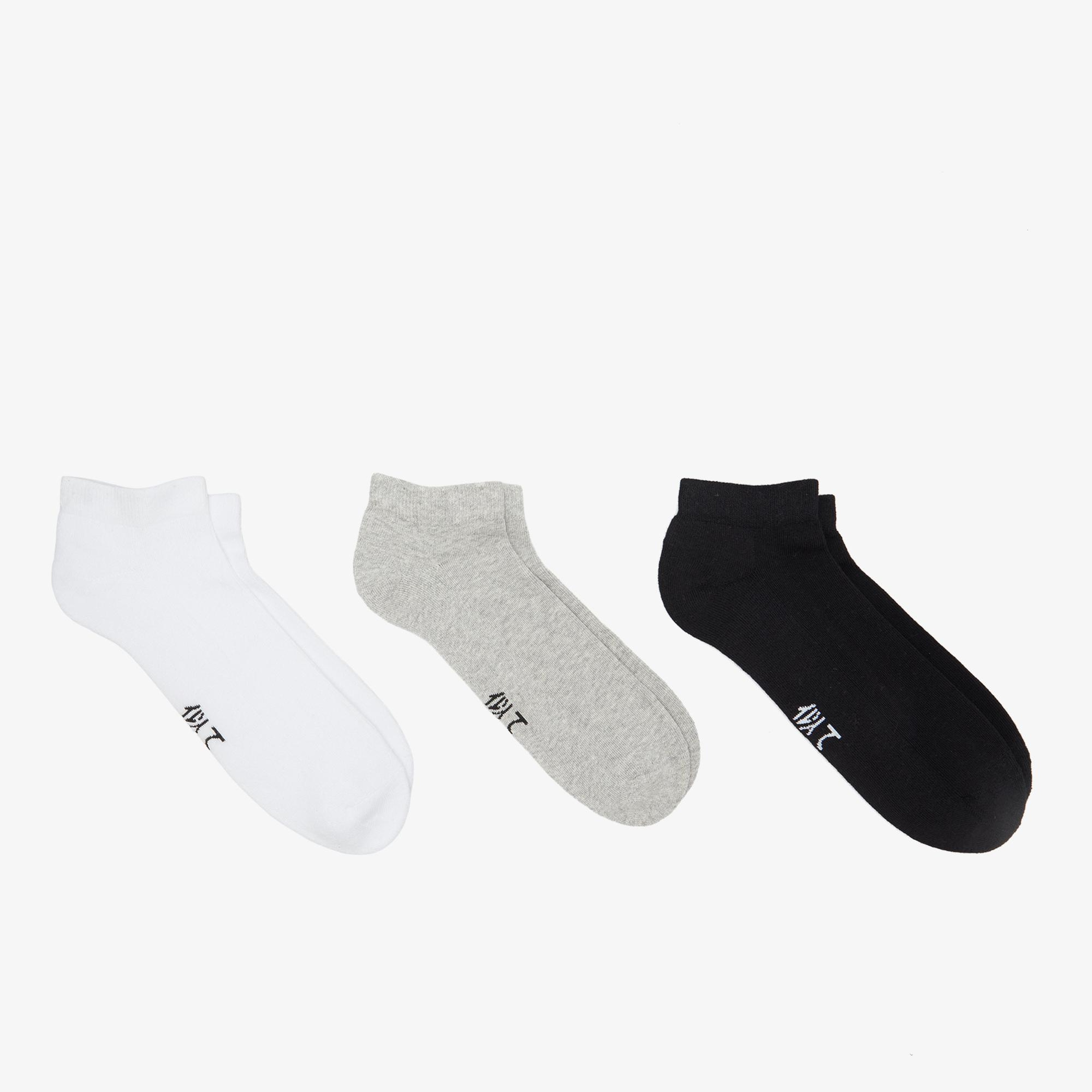 UNITED4 Classic Unisex Siyah/Beyaz/Gri 3lü Çorap
