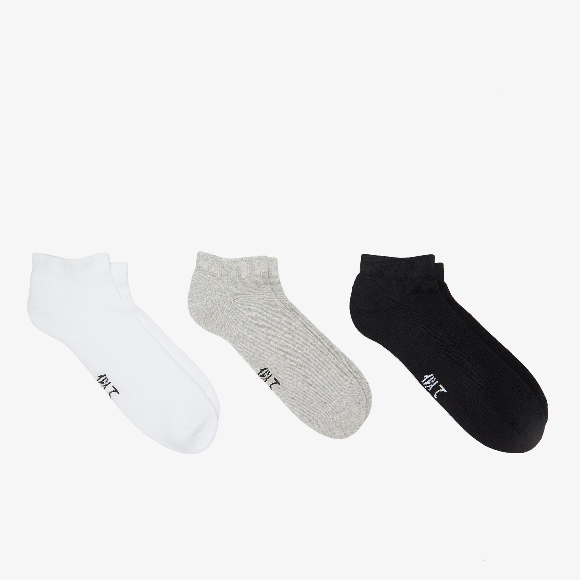 UNITED4 Classic Unisex Siyah/Beyaz/Gri 3lü Çorap