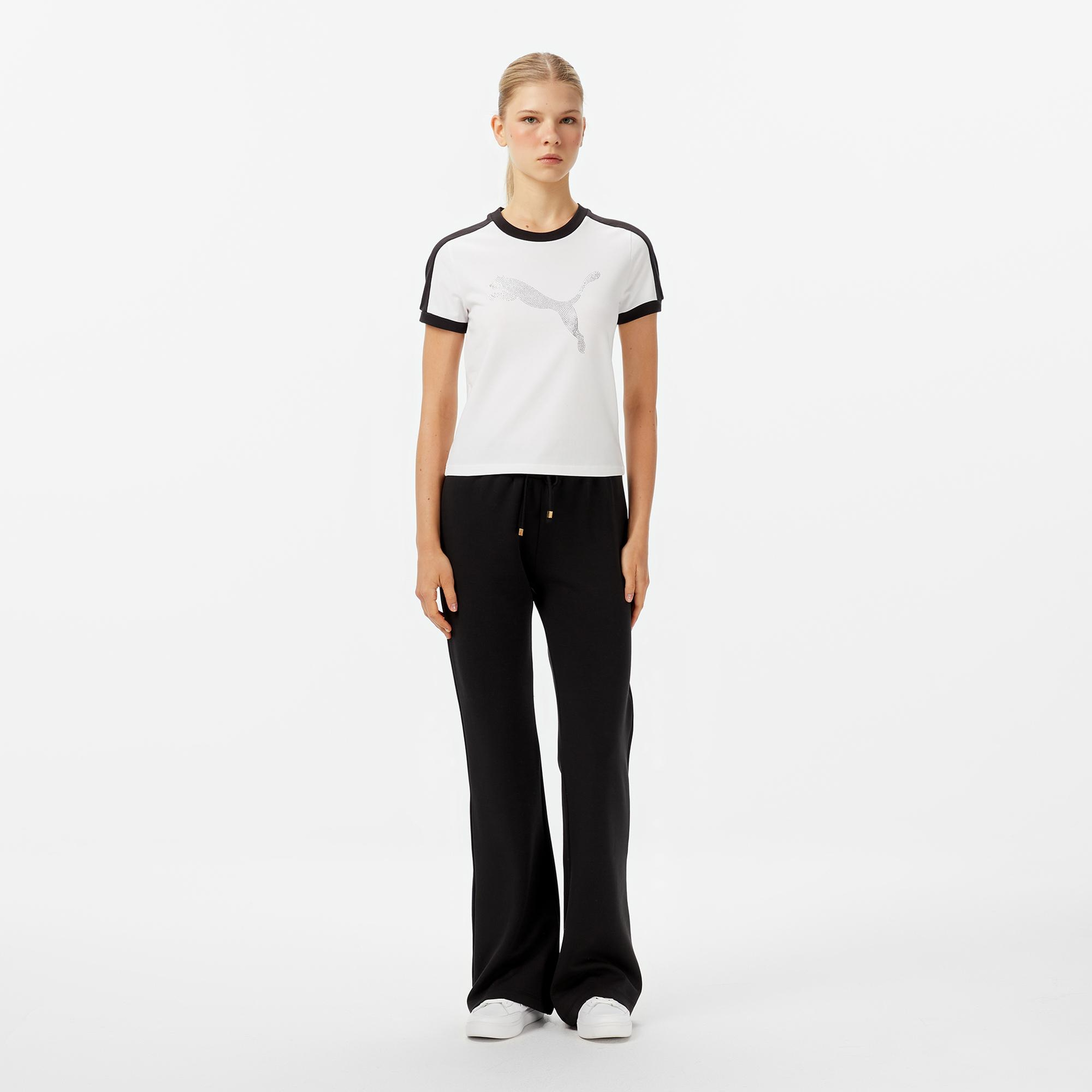 Puma x Fenty Downtown Kadın Beyaz T-Shirt