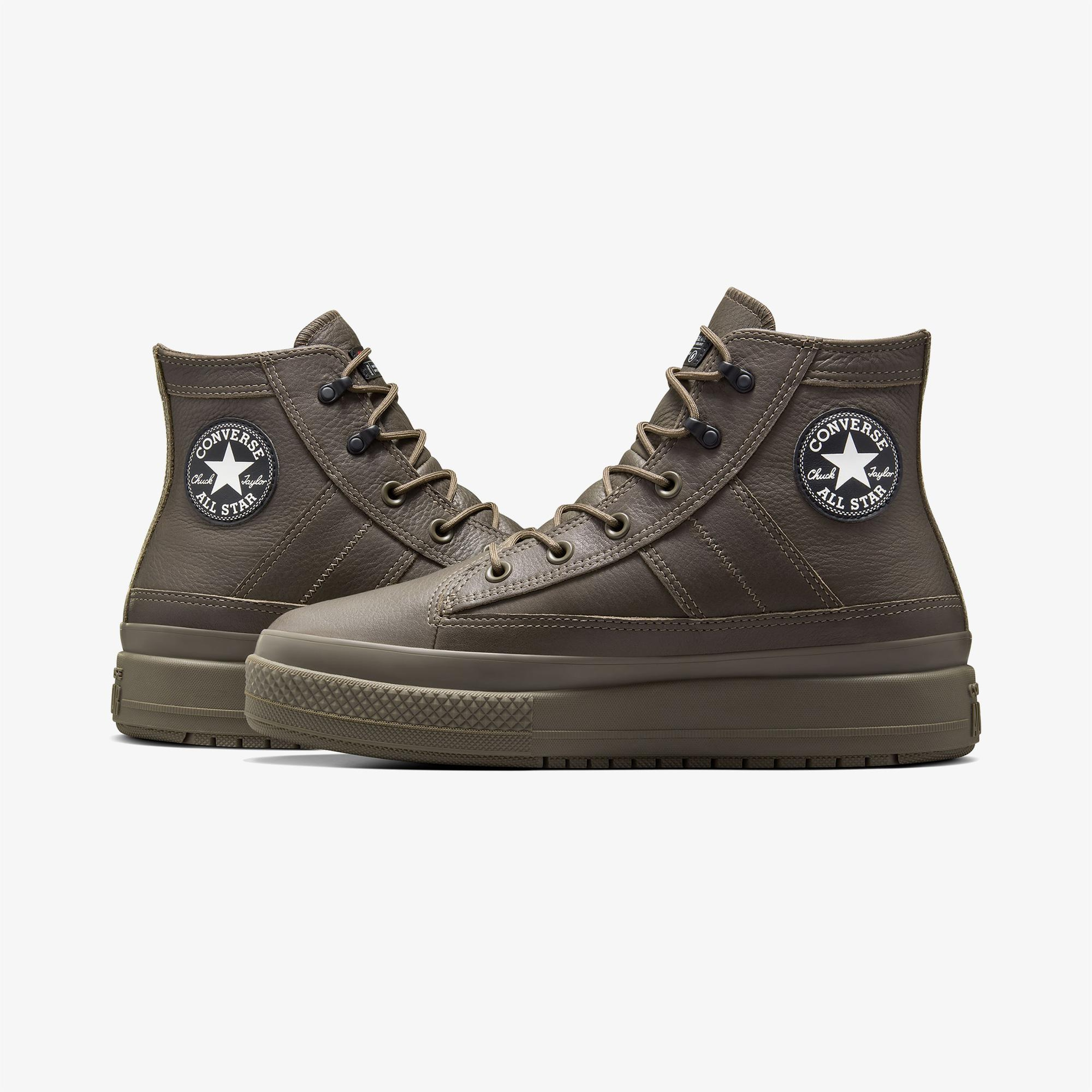 Converse Chuck Taylor All Star Equip Unisex Kahverengi Deri Su Geçirmez Bot