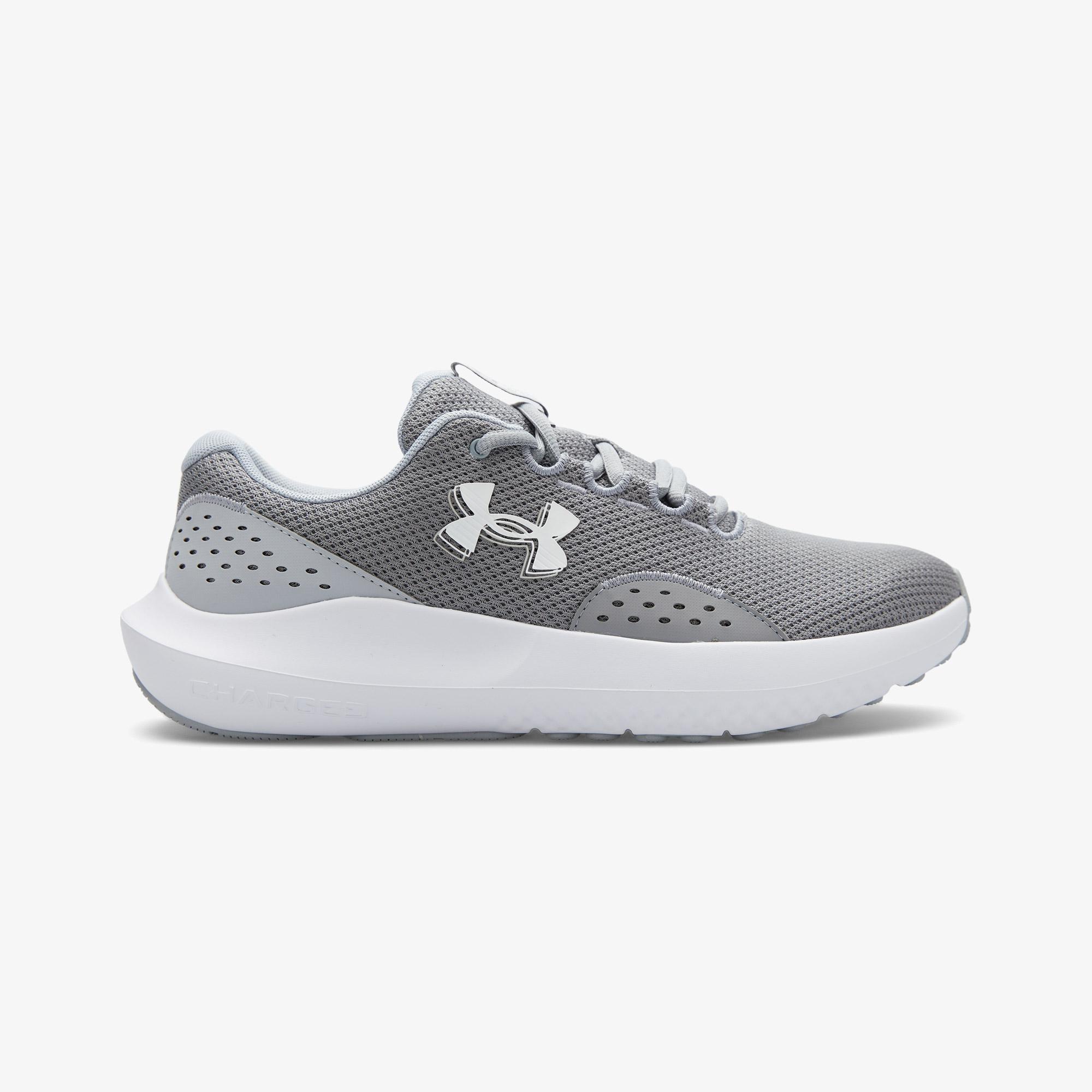 Under Armour Charged Surge 4 Erkek Gri Koşu Ayakkabısı