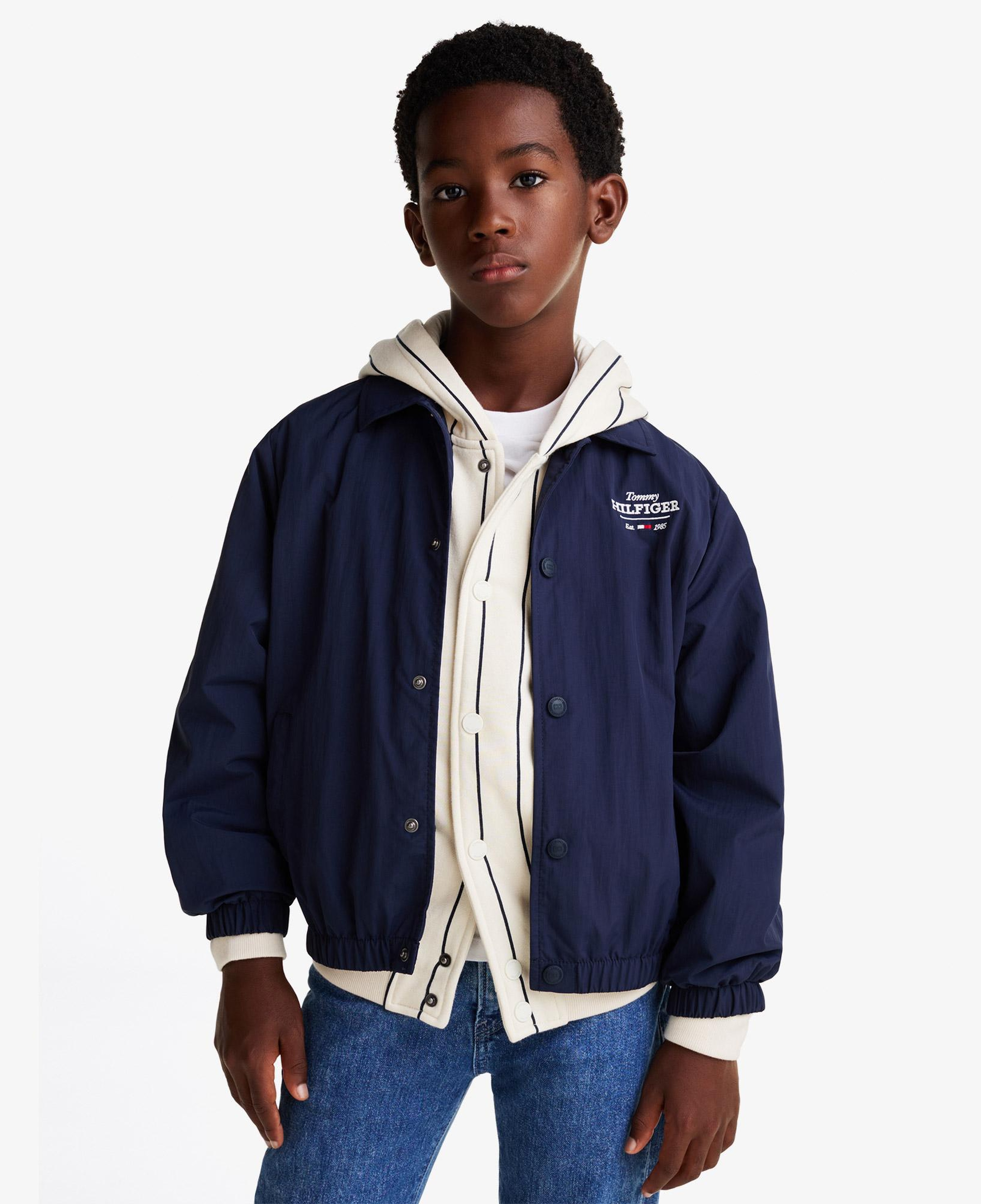 Tommy Jeans Logo Embroidery Çocuk Lacivert Ceket