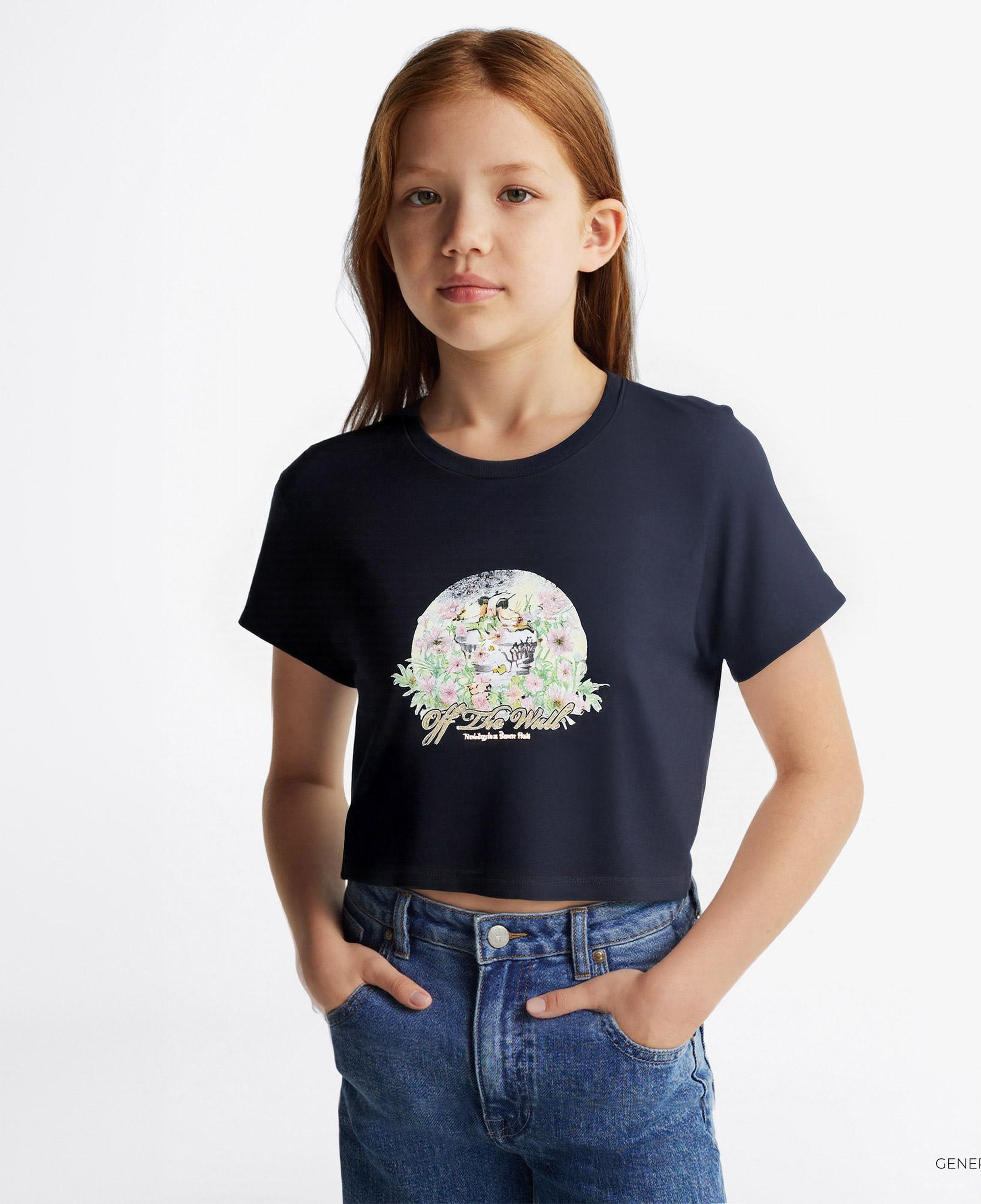Vans Birdsong Relaxed Crop Ss Çocuk Siyah T-Shirt