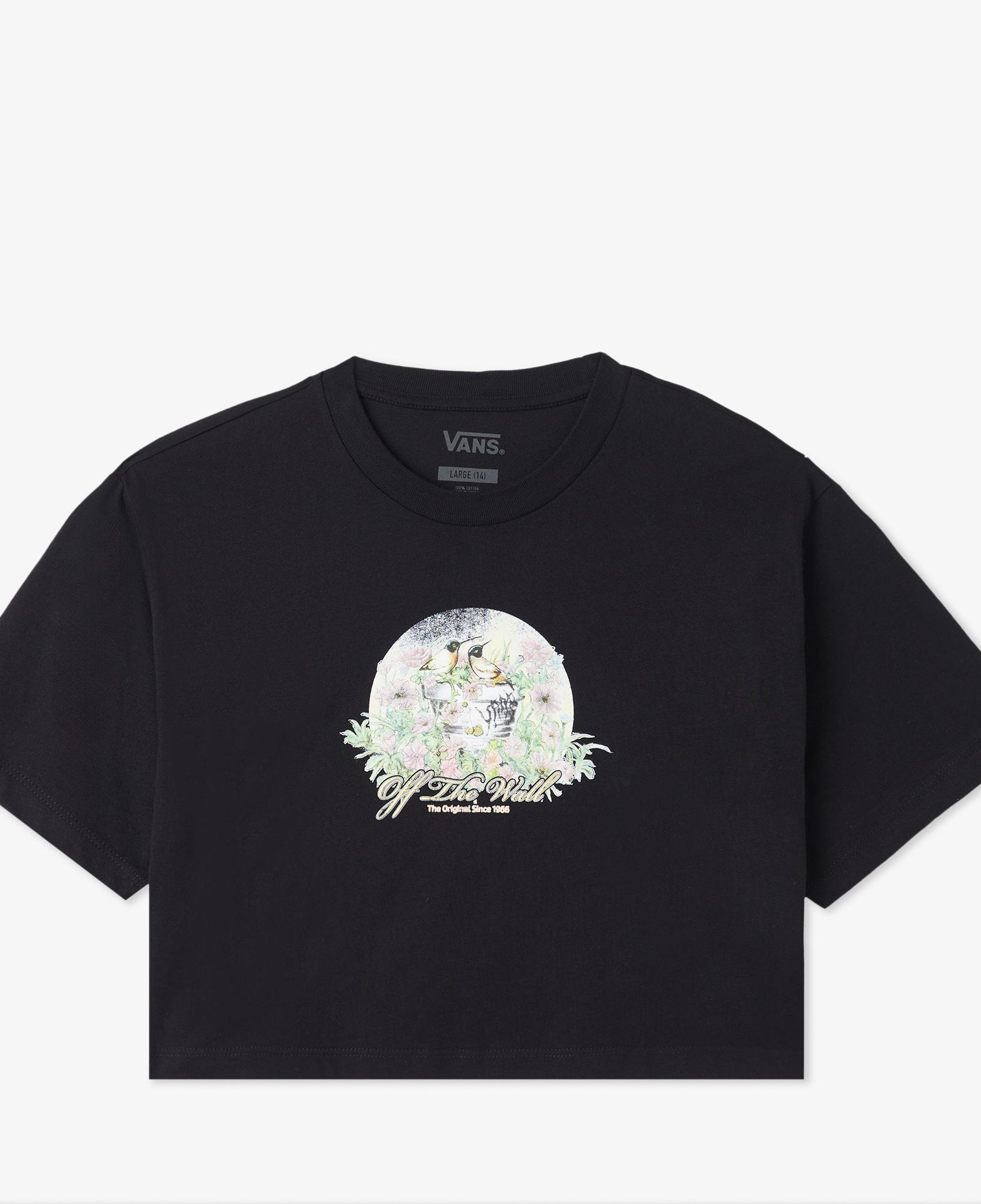 Vans Birdsong Relaxed Crop Ss Çocuk Siyah T-Shirt