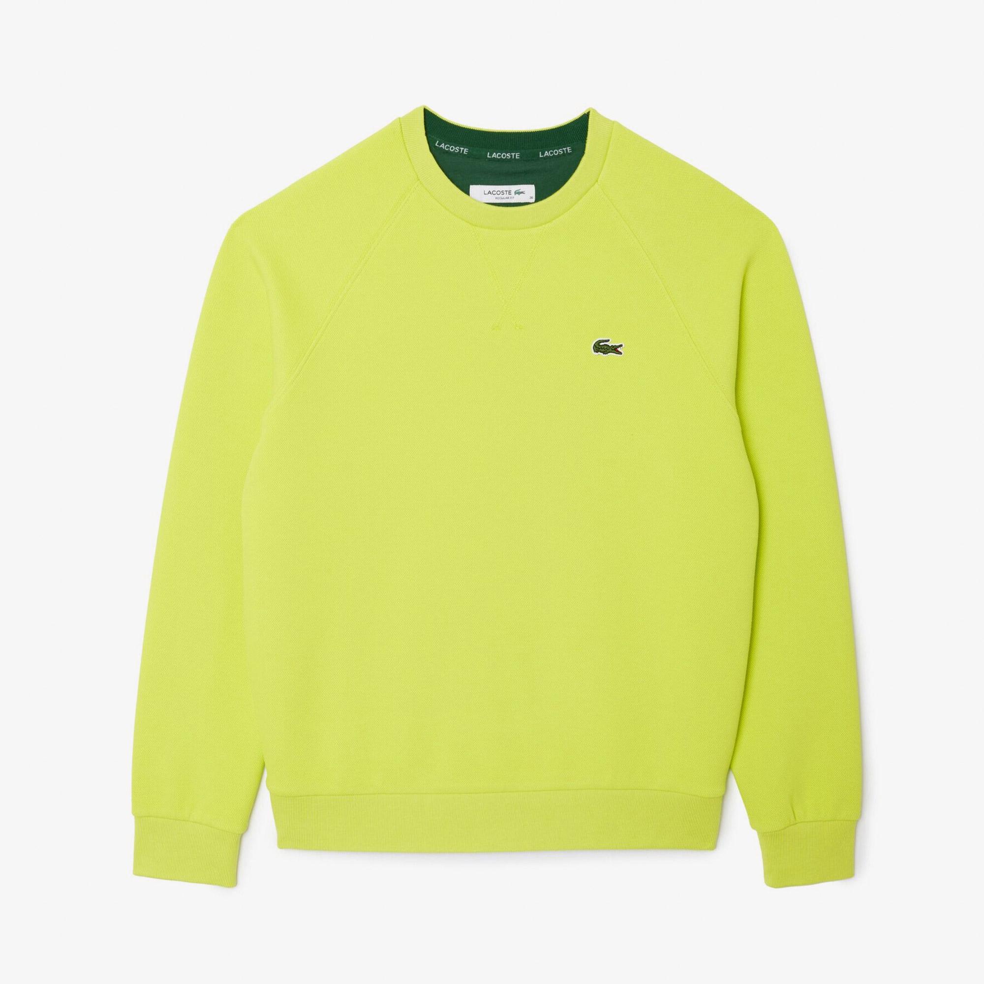 Kadın Regular Fit Bisiklet Yaka Sarı Sweatshirt