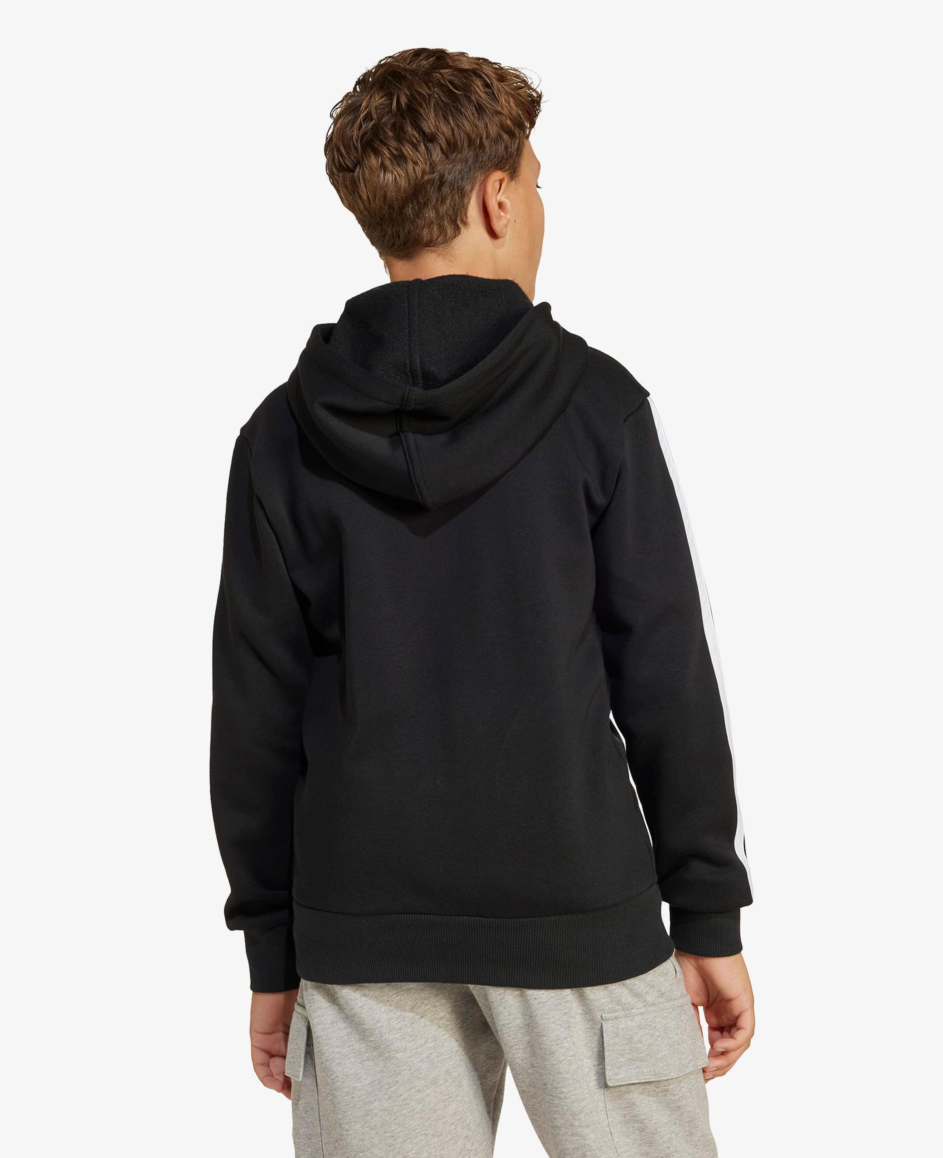 adidas Essentials Full Zip Çocuk Siyah Eşofman Üstü