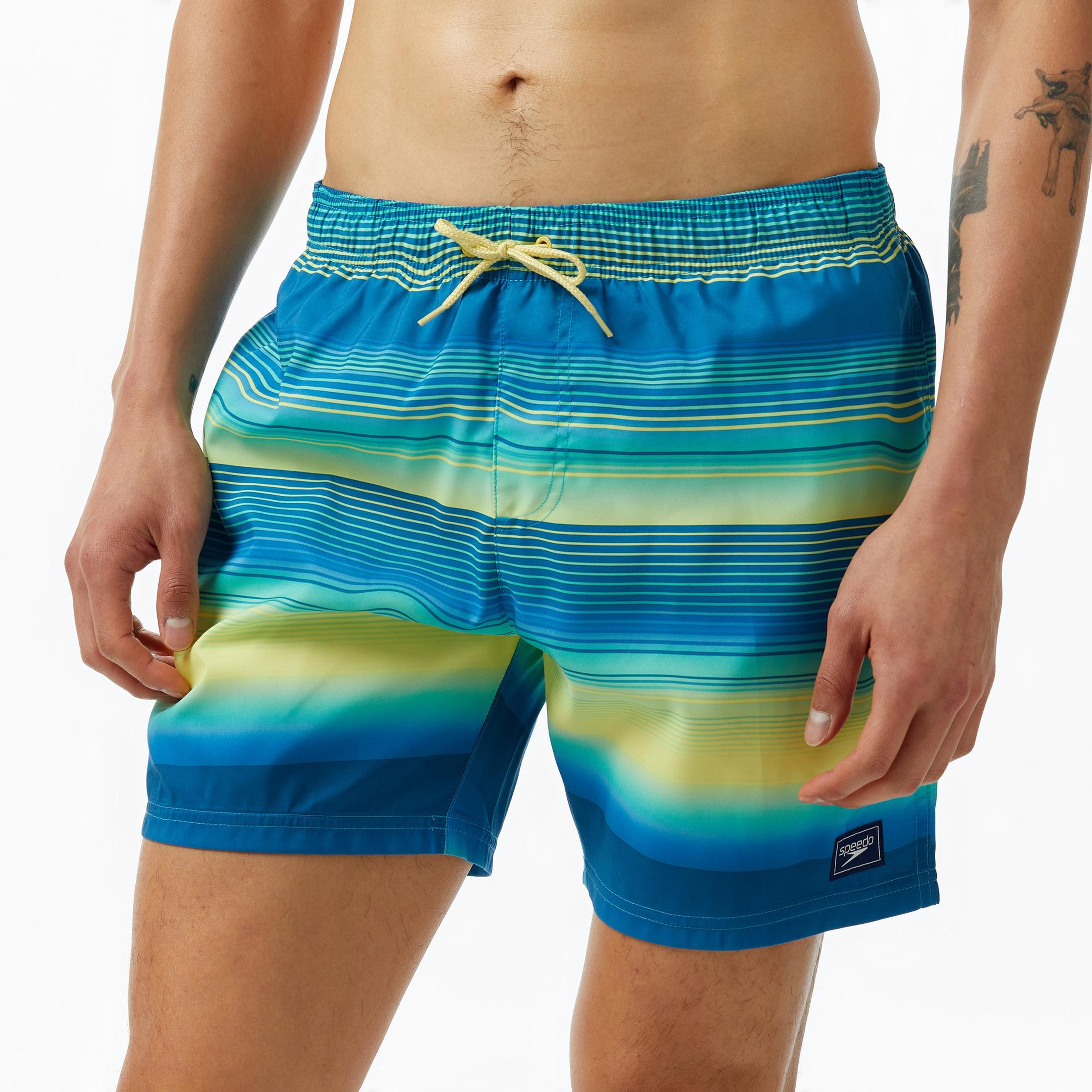 Speedo Placement Leisure 16 Erkek Mavi Deniz Şortu