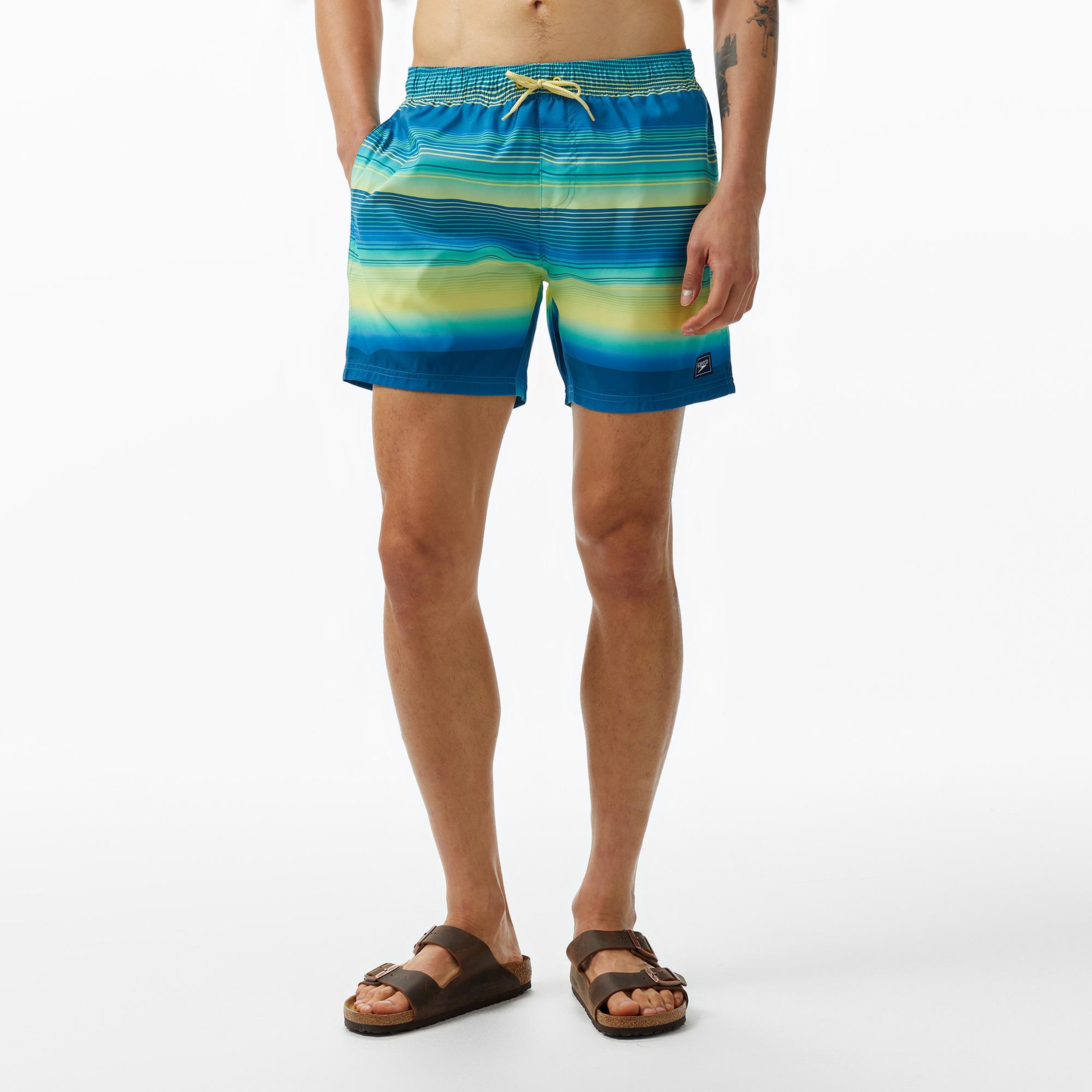 Speedo Placement Leisure 16 Erkek Mavi Deniz Şortu