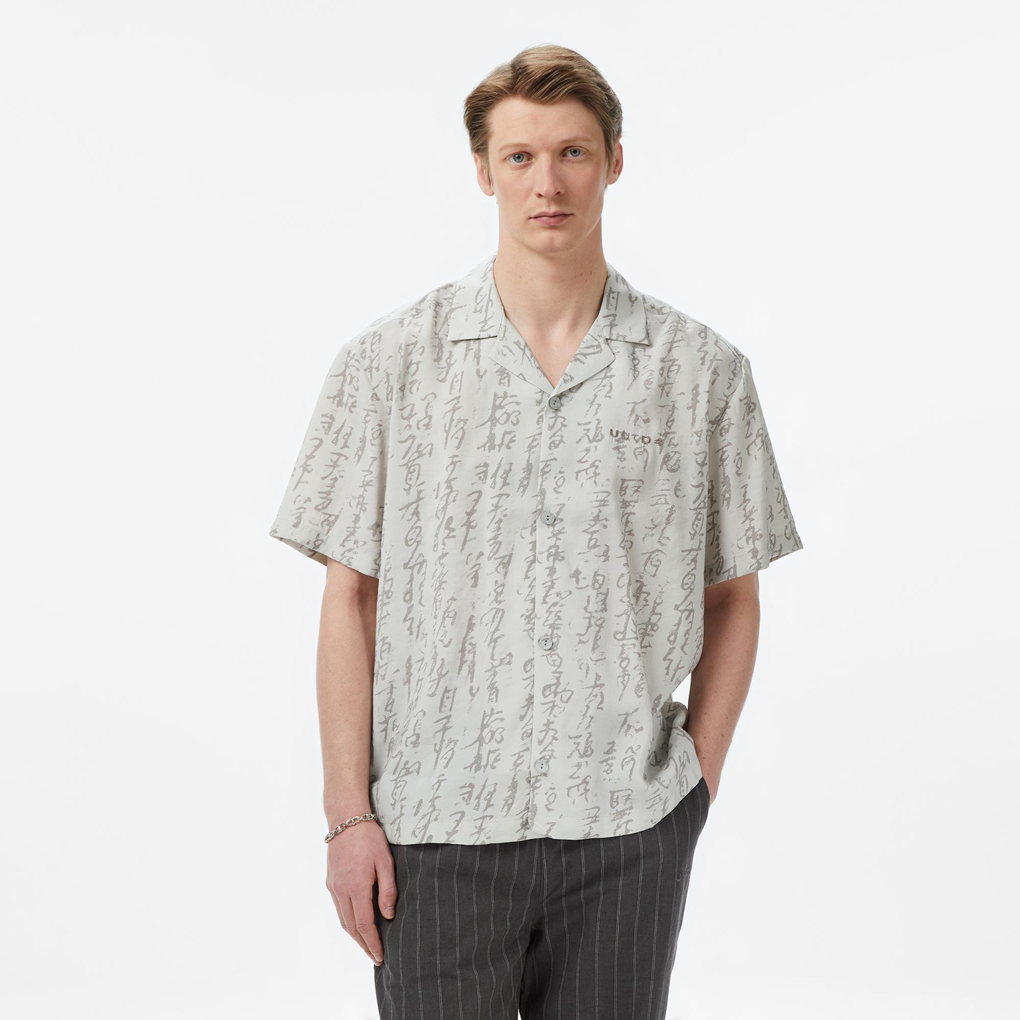 UNITED4 Classic Fit Erkek Krem Gömlek