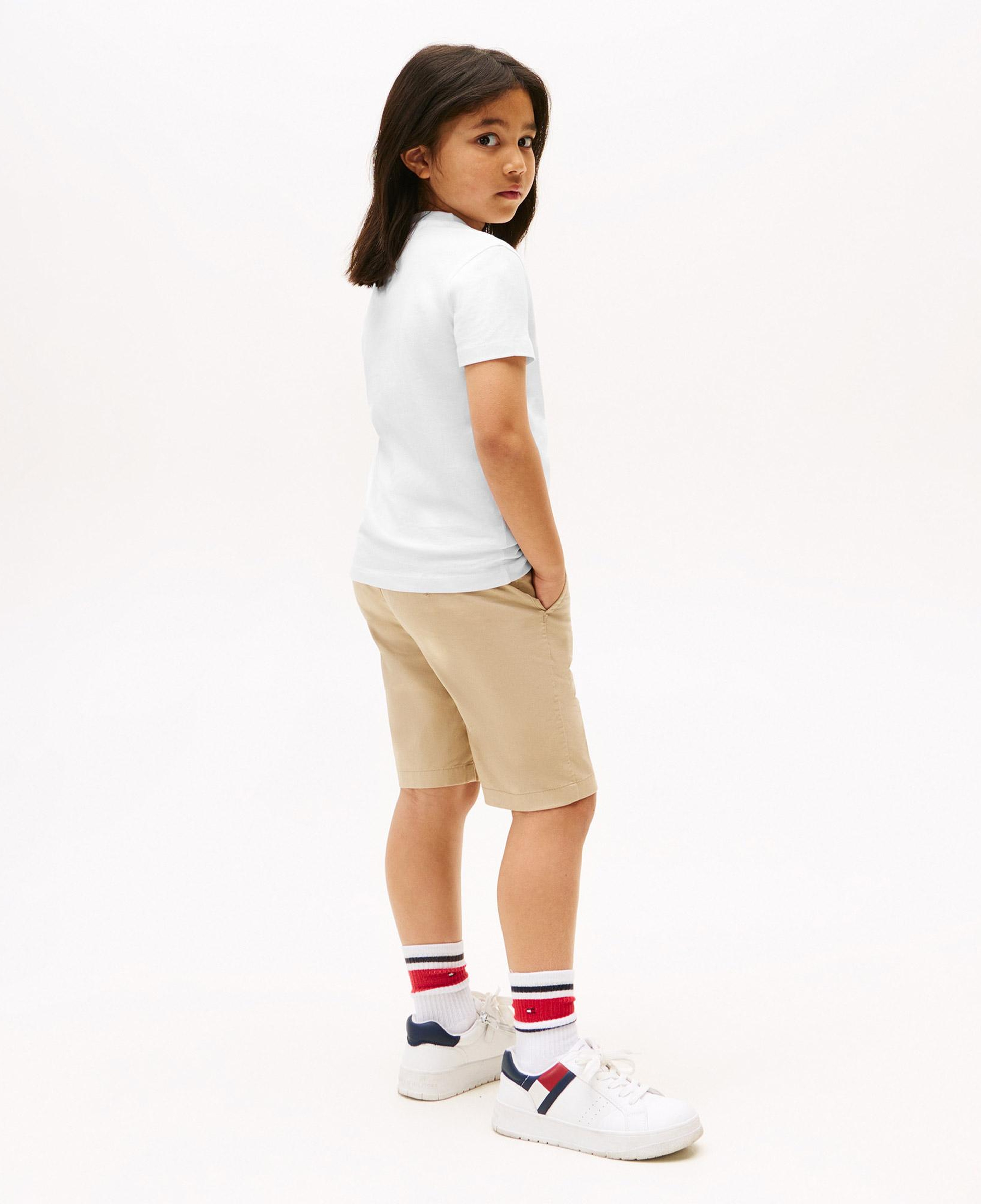 Tommy Hilfiger Varsity Graphic Çocuk Beyaz T-Shirt