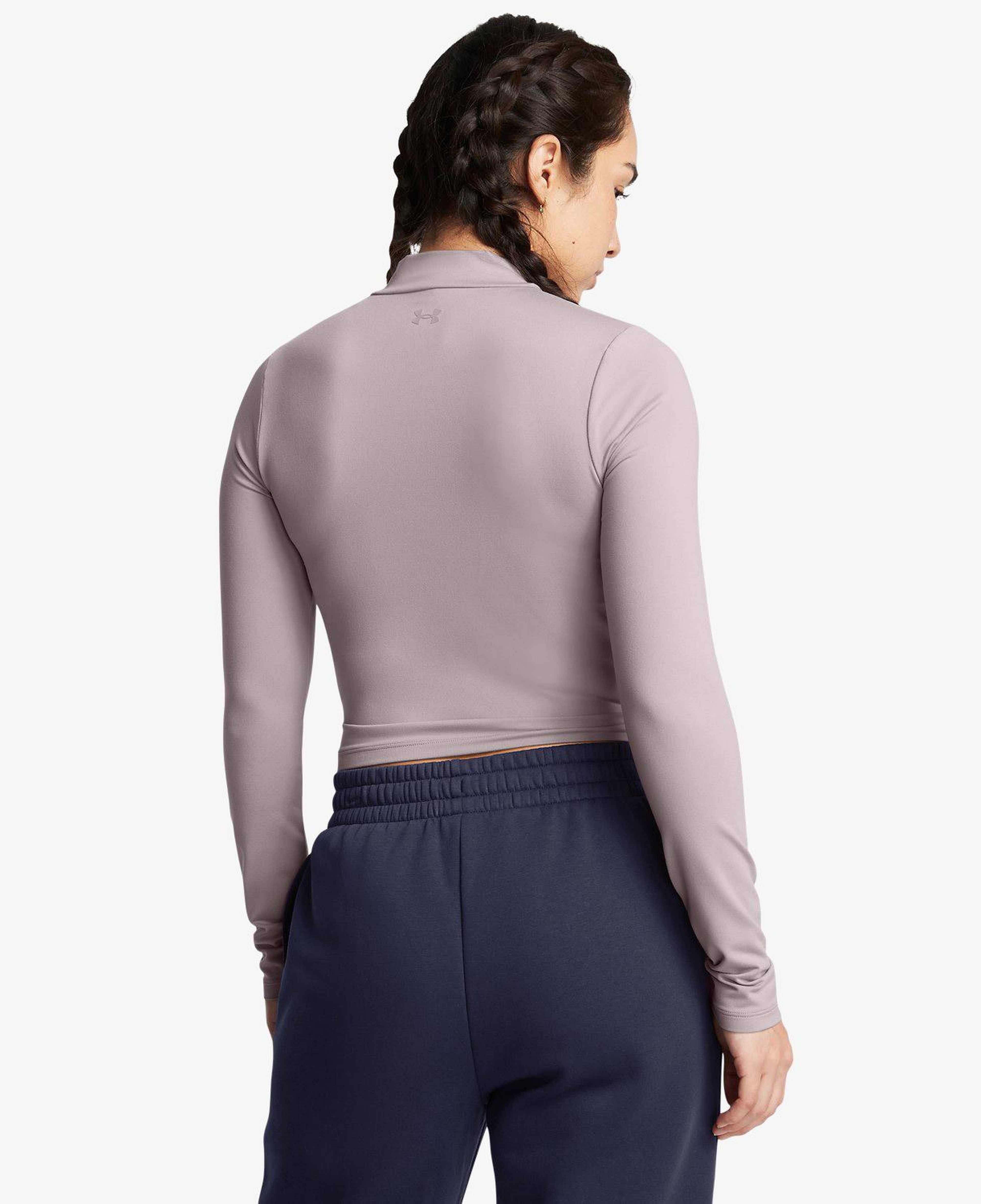 Under Armour Meridian Ls Mock Kadın Gri Sweatshirt