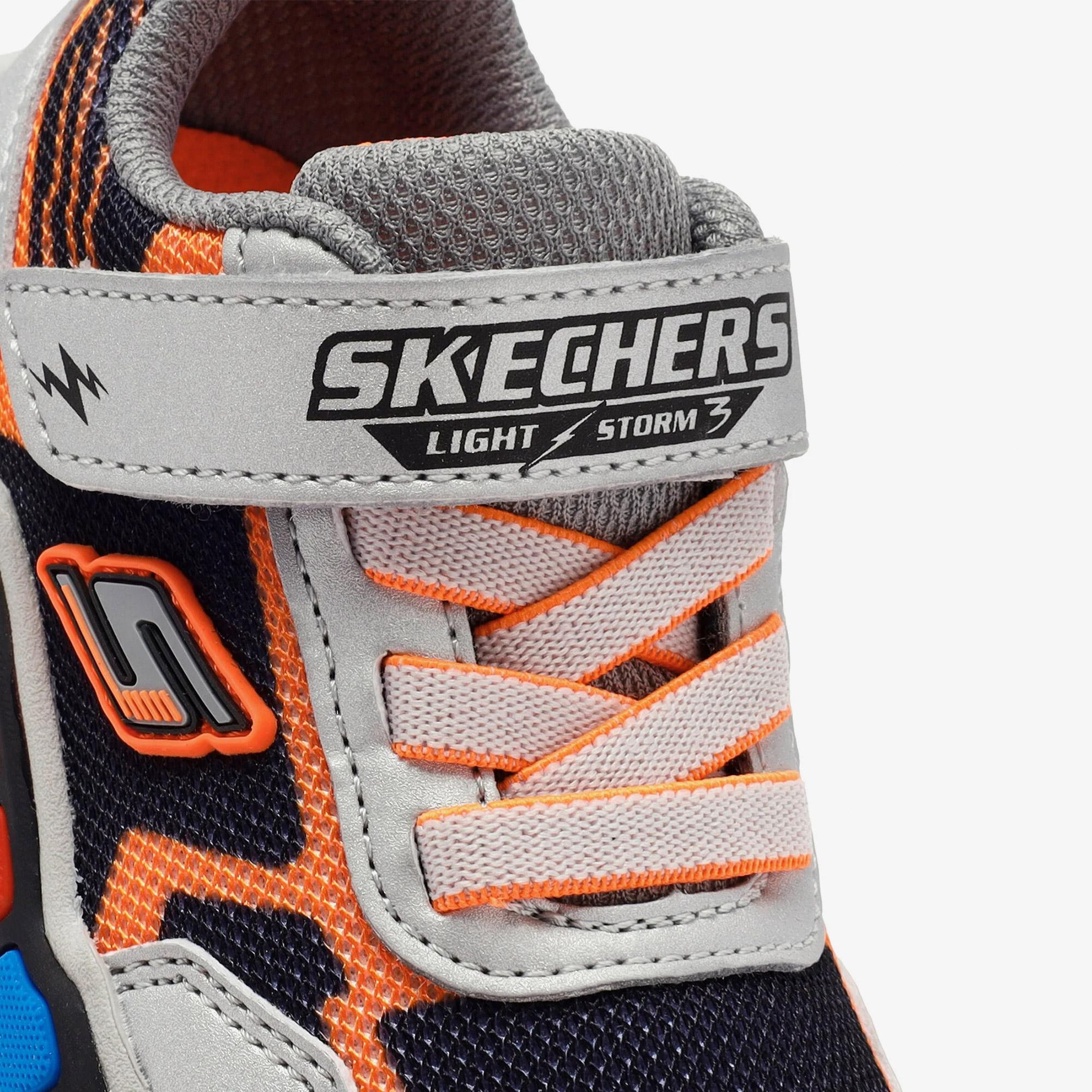 Skechers Play Scene Bebek Gümüş/Siyah Spor Ayakkabı