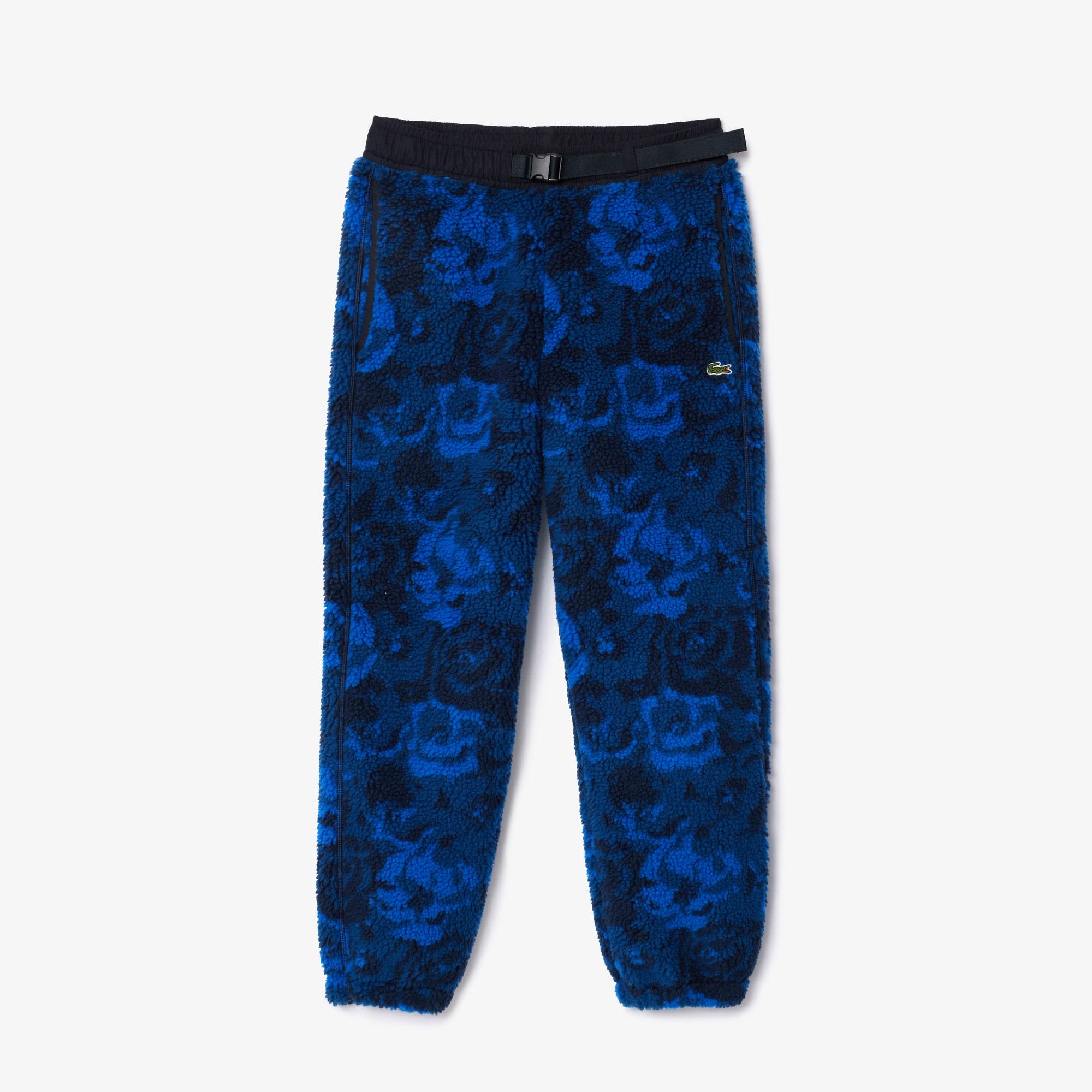 Erkek Tapered Fit Desenli Lacivert Eşofman Altı