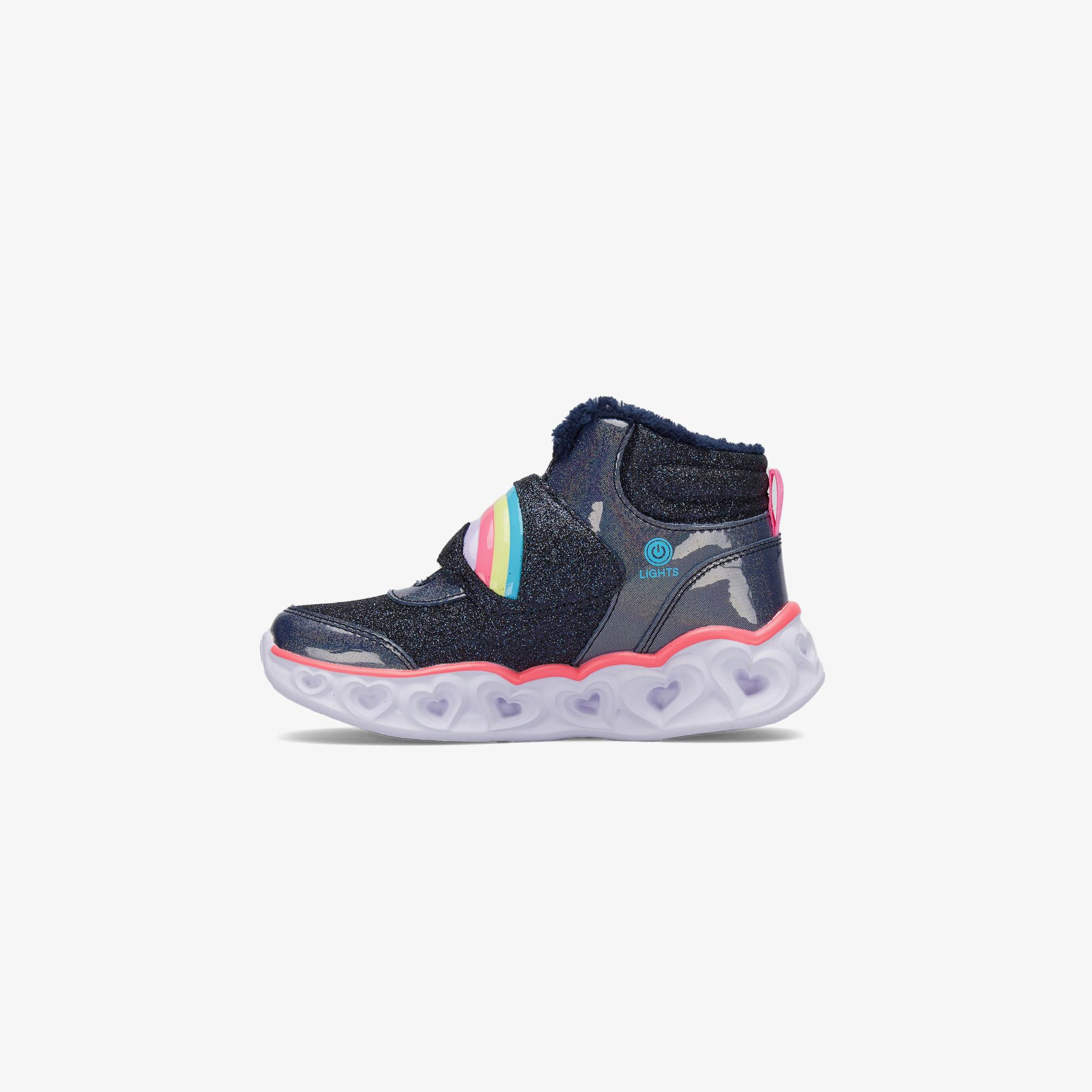 Skechers Heart Lights-Brilliant Rainbow Işıklı Çocuk Lacivert Spor Ayakkabı