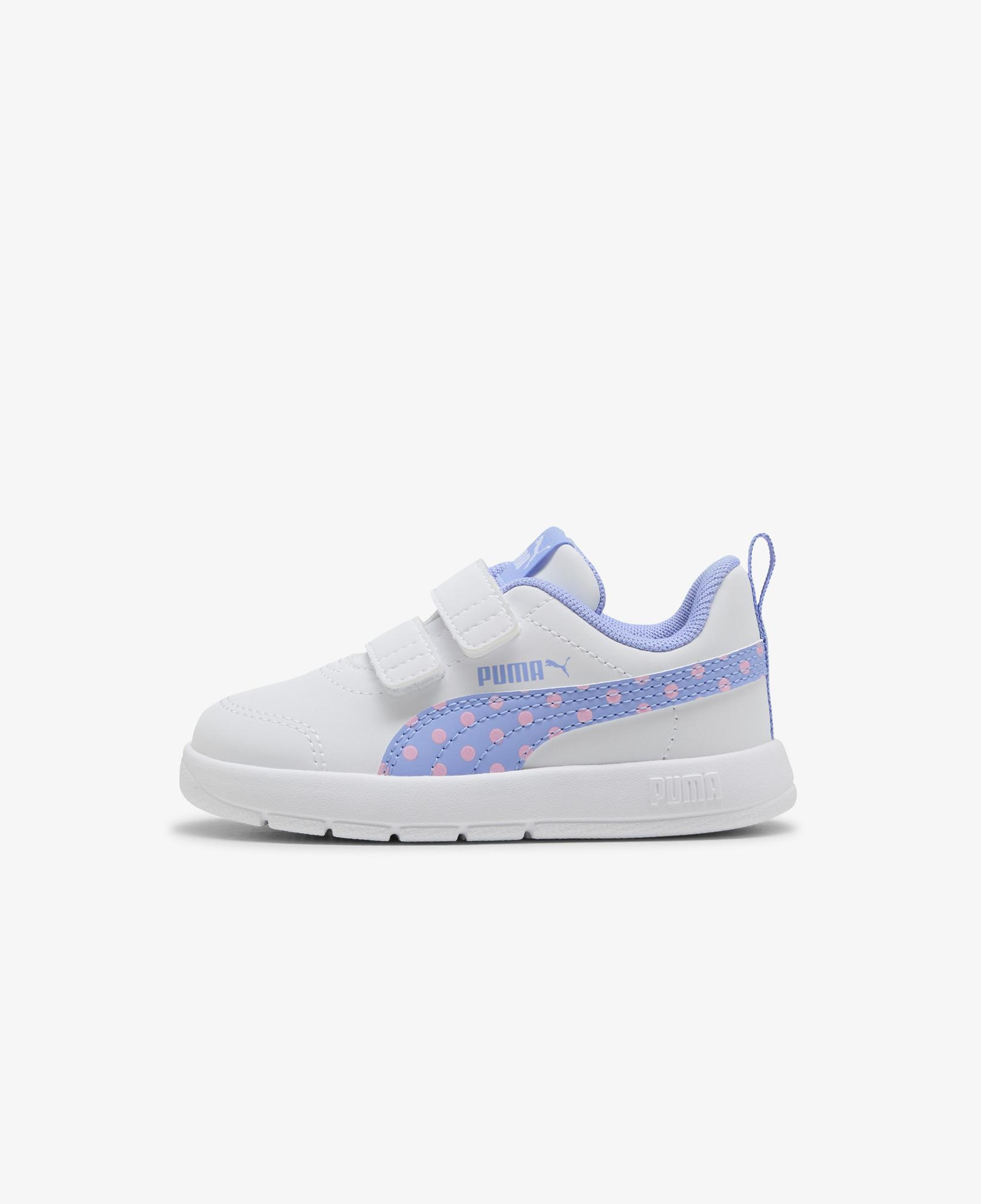Puma Courtflex V3 Dotty V Çocuk Beyaz Spor Ayakkabı