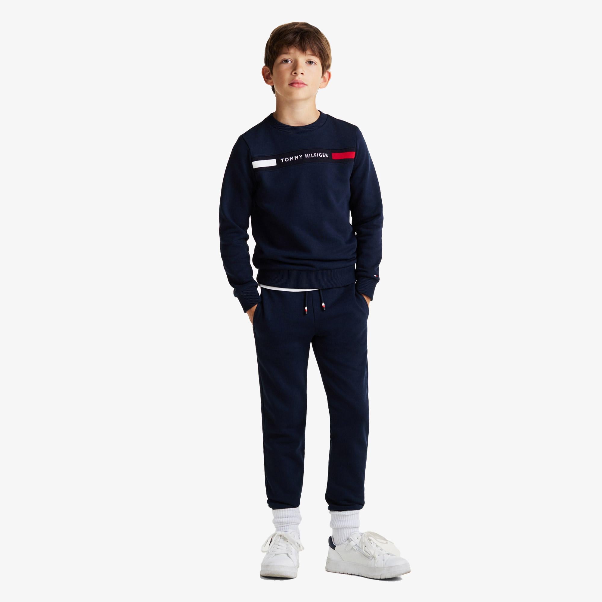 Tommy Jeans Logo Çocuk Lacivert Eşofman Takımı