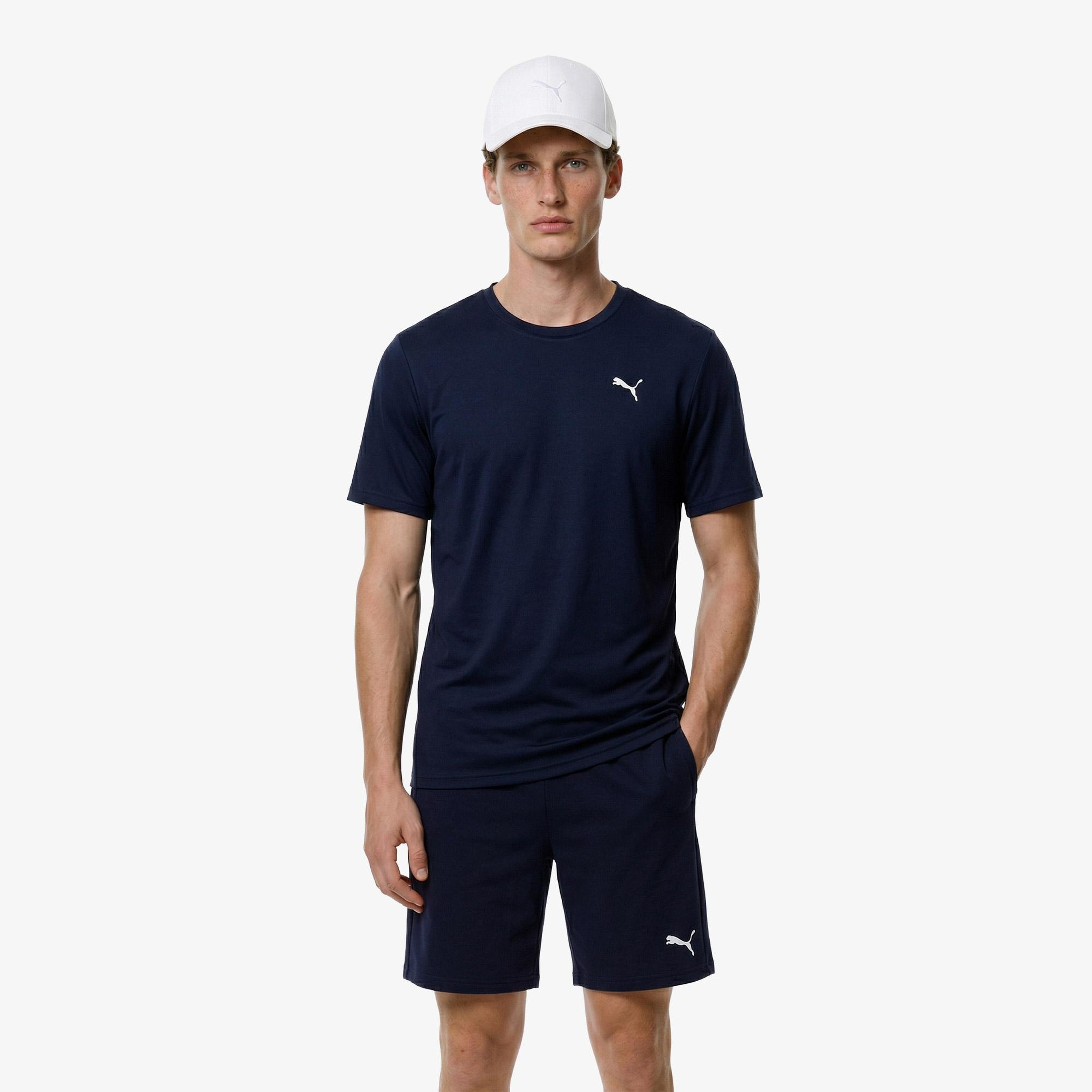 Puma Tad Ess Solid Cat Lc Erkek Lacivert Antrenman T-Shirt