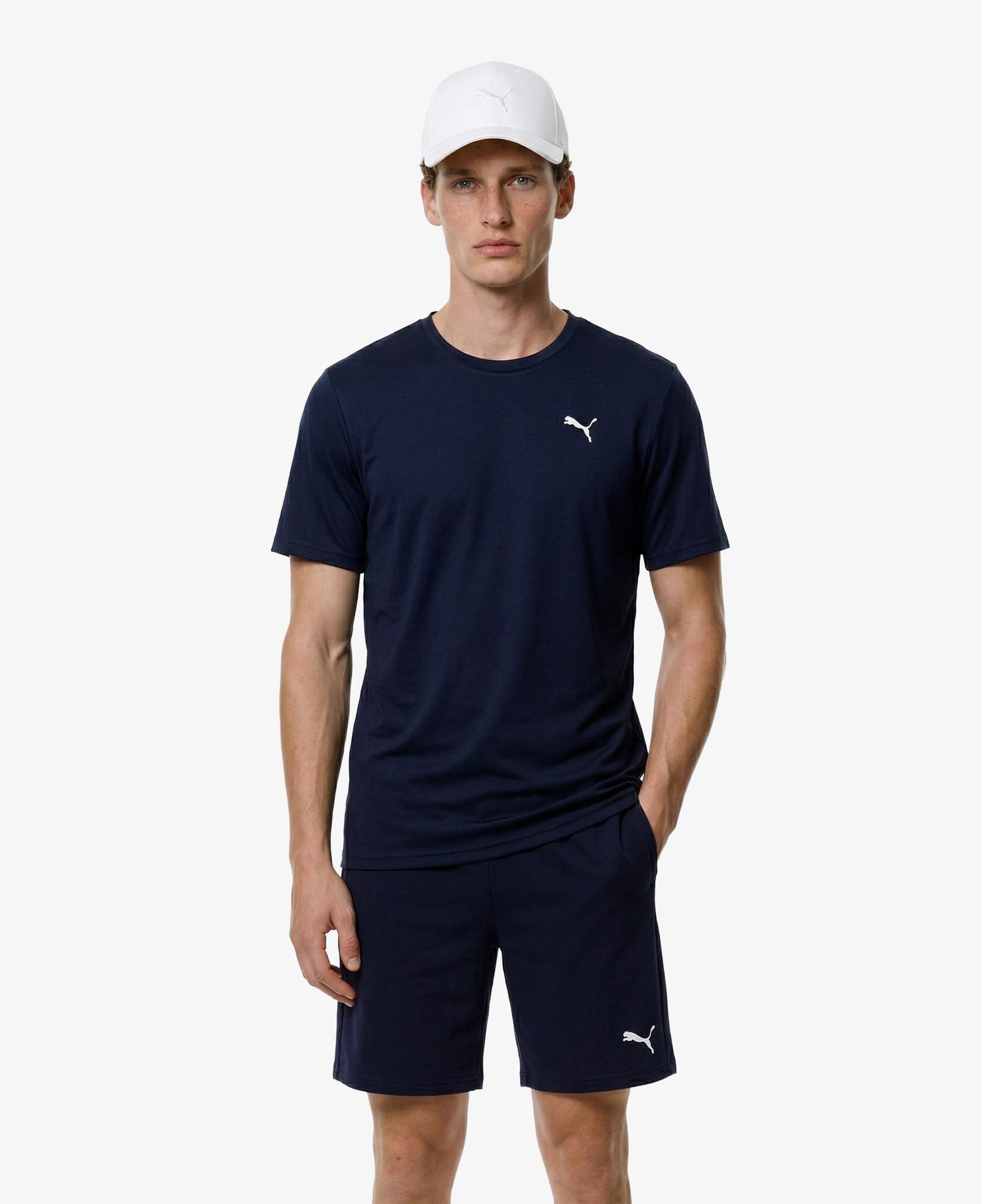 Puma Tad Ess Solid Cat Lc Erkek Lacivert Antrenman T-Shirt