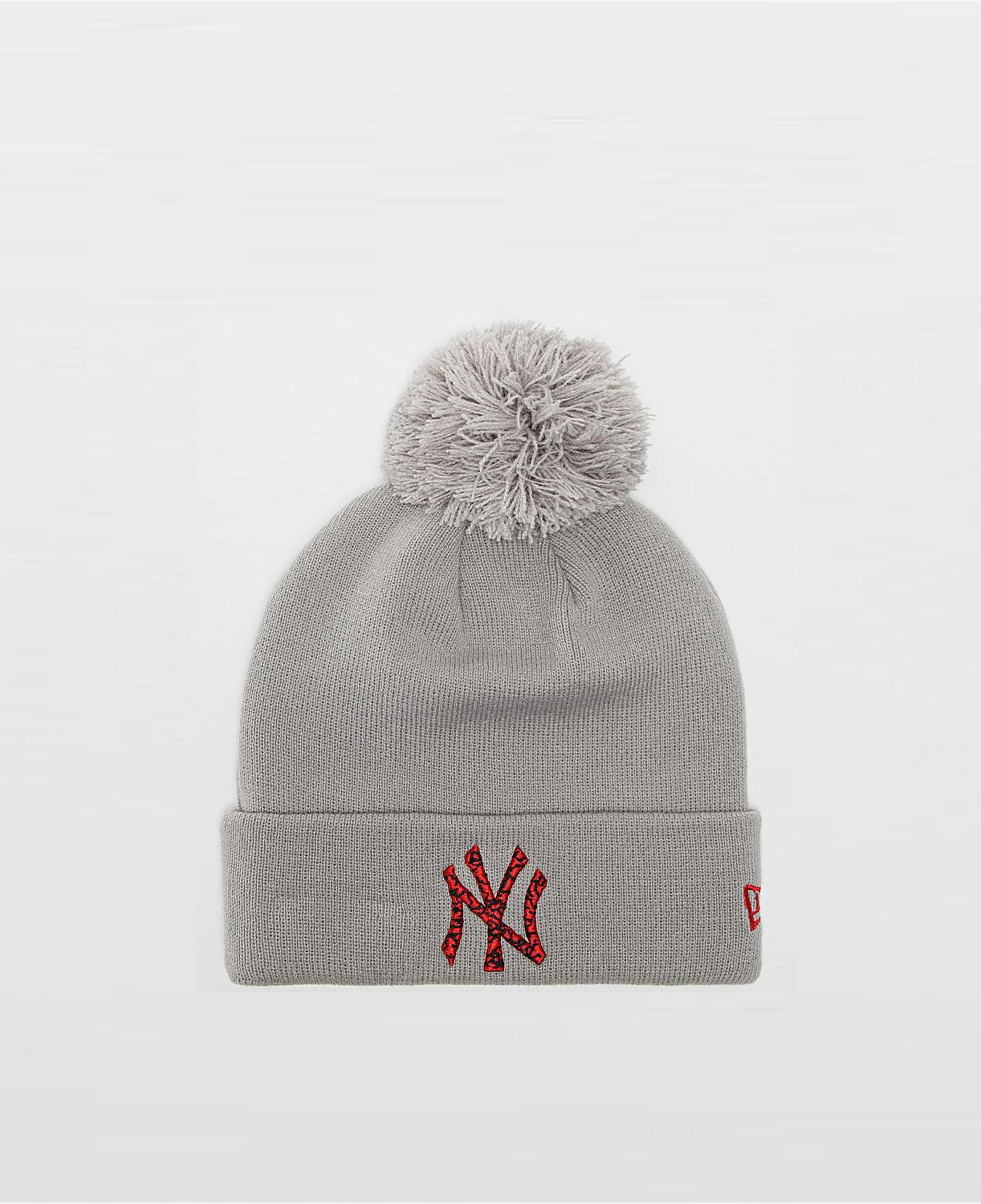 New Era Bonnet Bobble New York Yankees Kadın Gri Bere