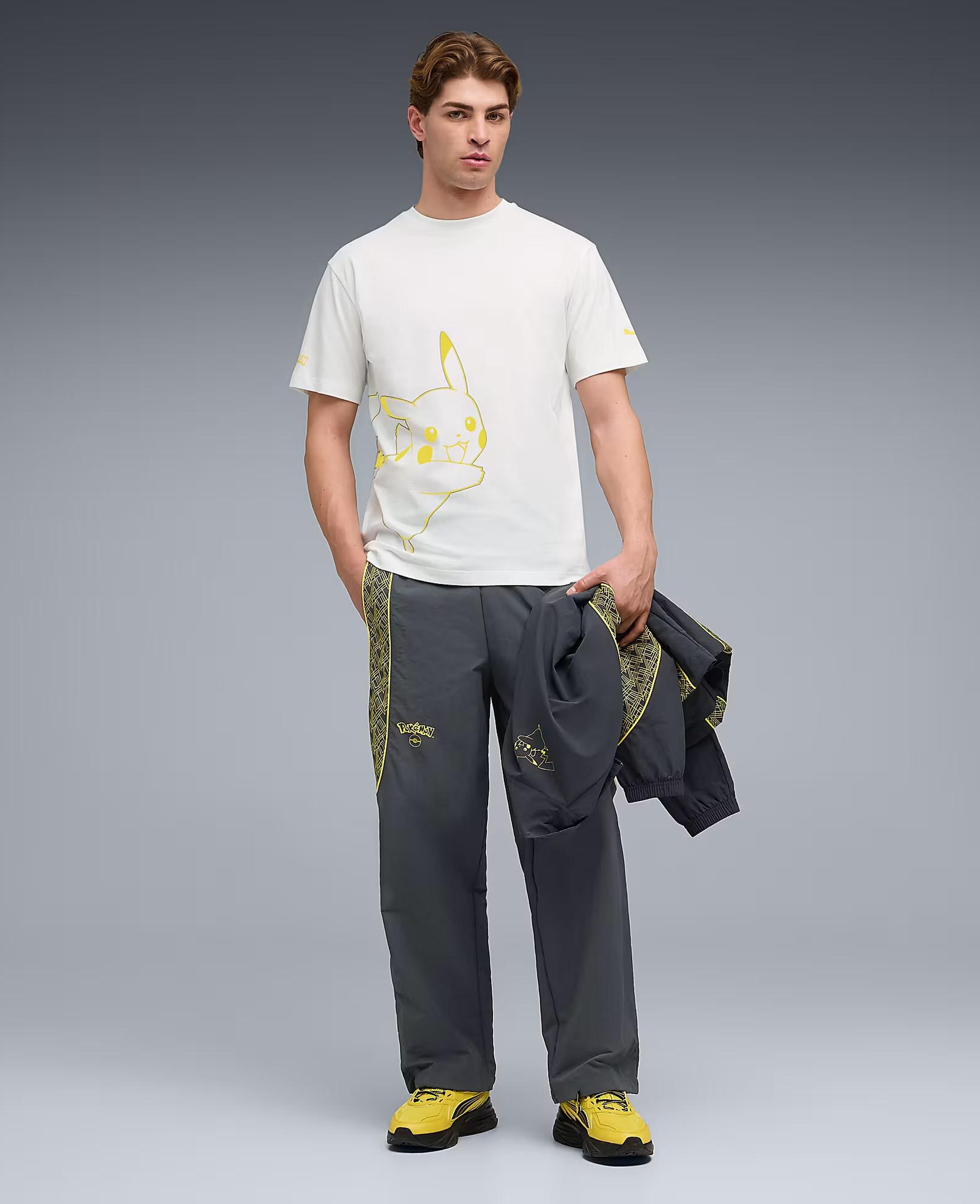 Puma X Pokemon Graphic Erkek Beyaz T-Shirt
