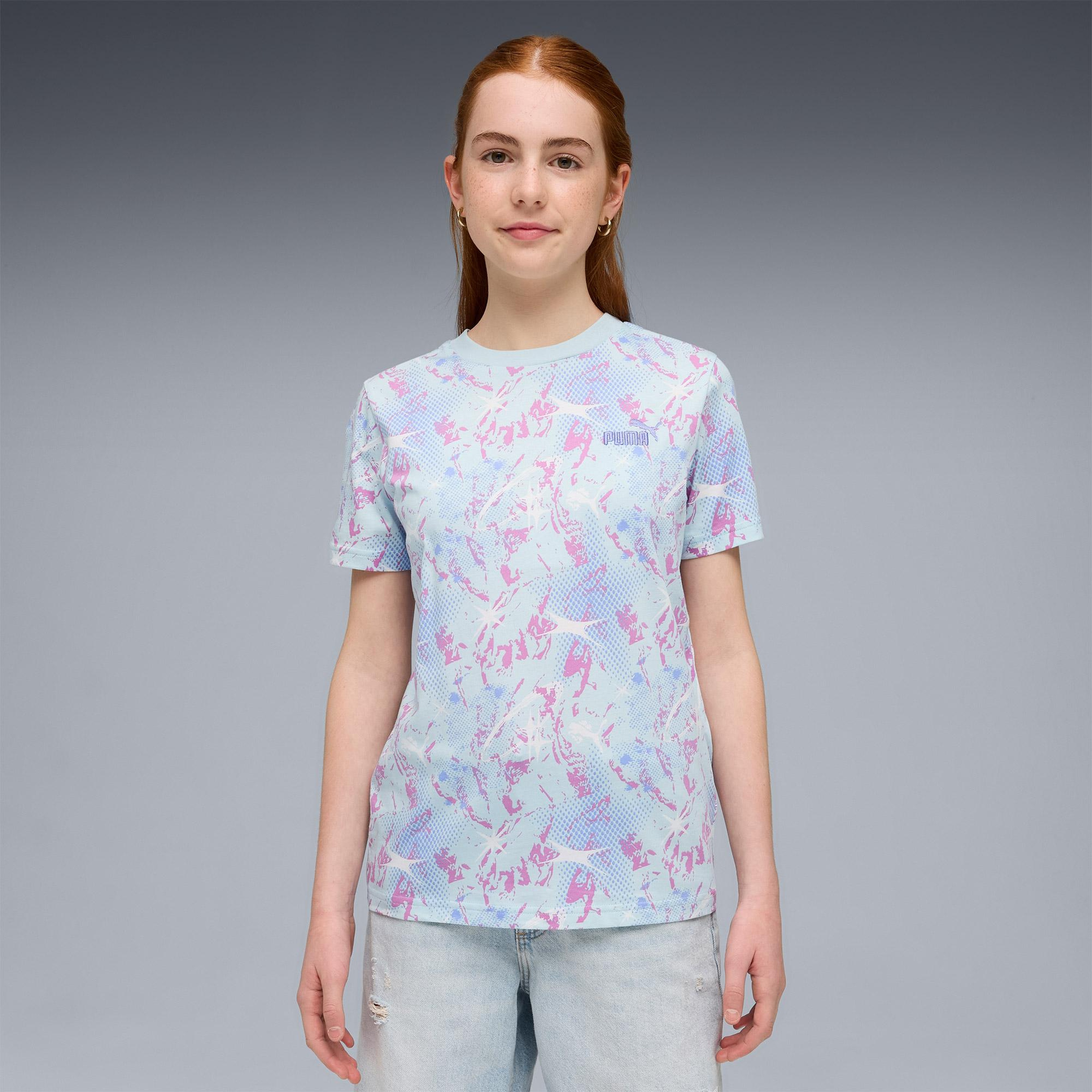 Puma Tweenerverse Çocuk Mavi T-Shirt