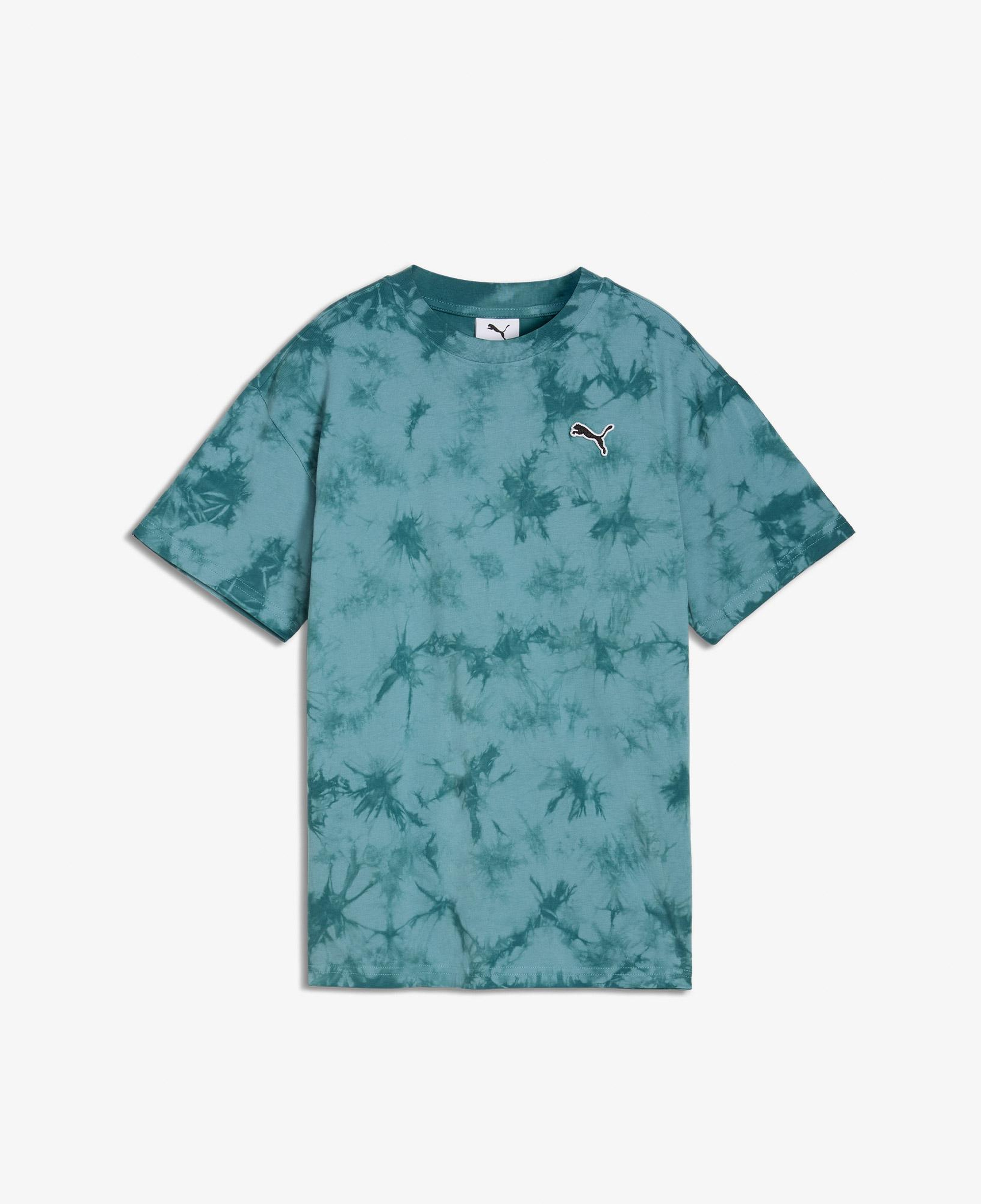 Puma Essentials Relaxed Tie-Dye  Çocuk Yeşil T-Shirt