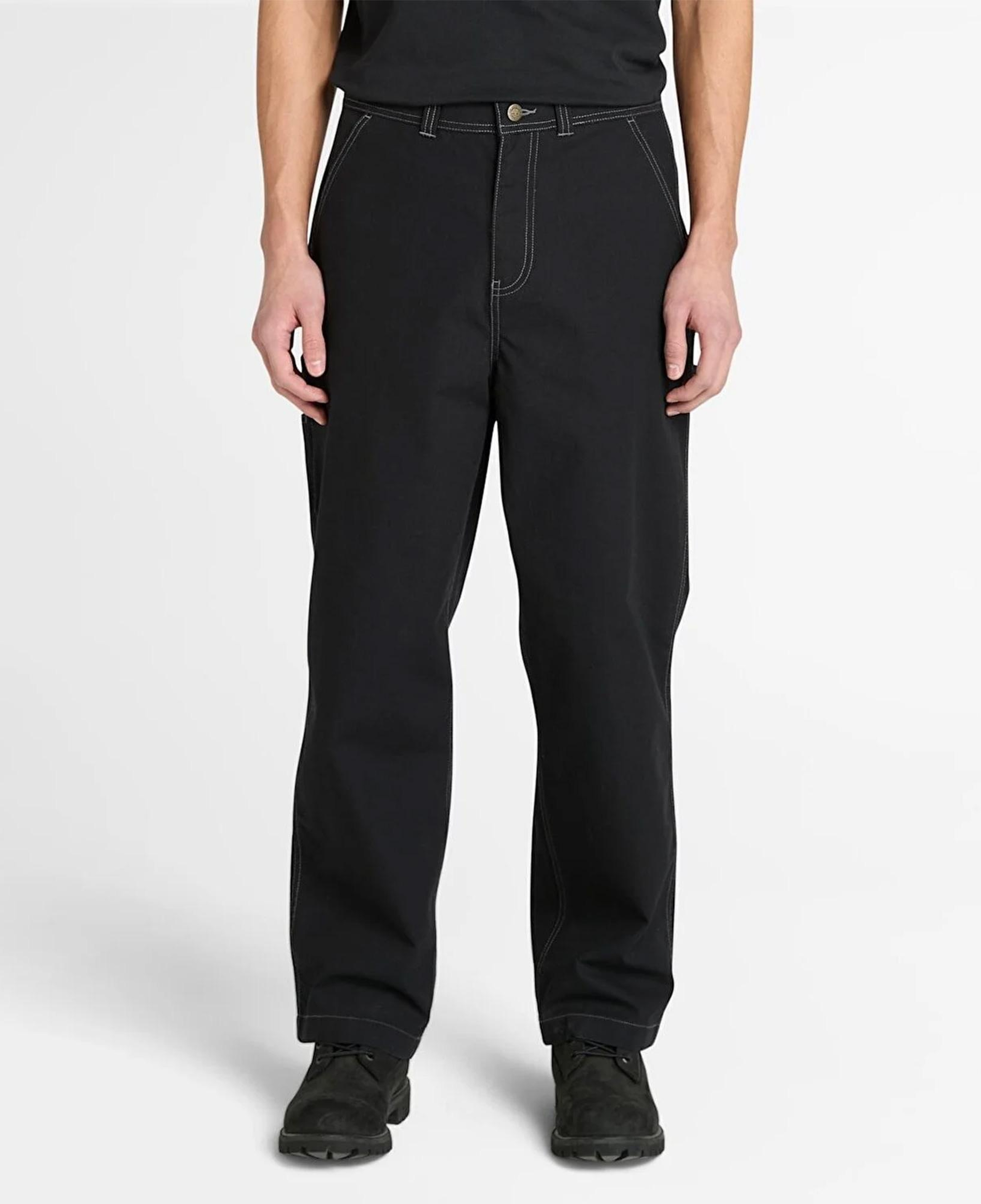 Timberland Washed Duck Canvas Carpenter Erkek Siyah Pantolon