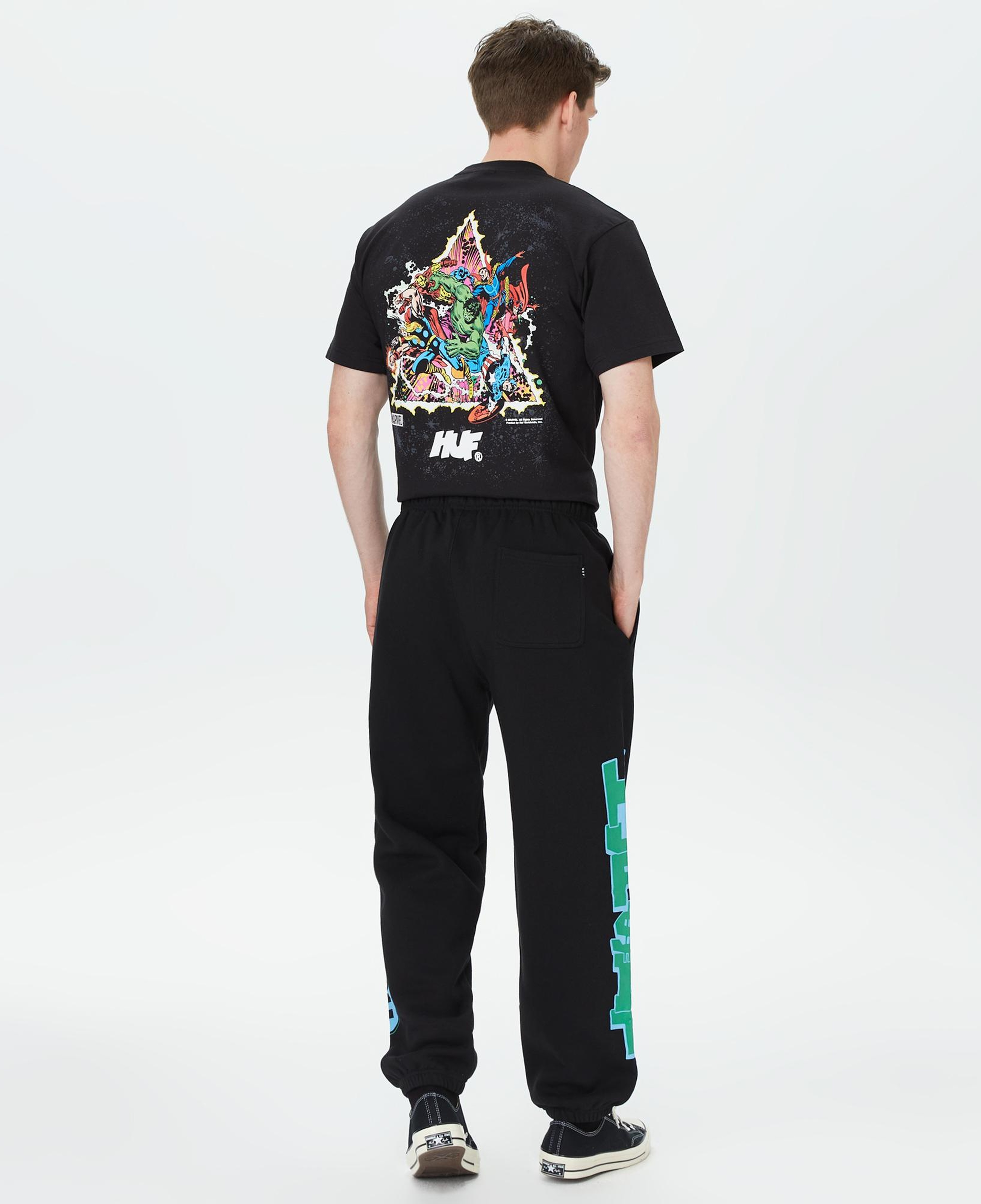 HUF Anthem Polar Erkek Siyah Eşofman Altı