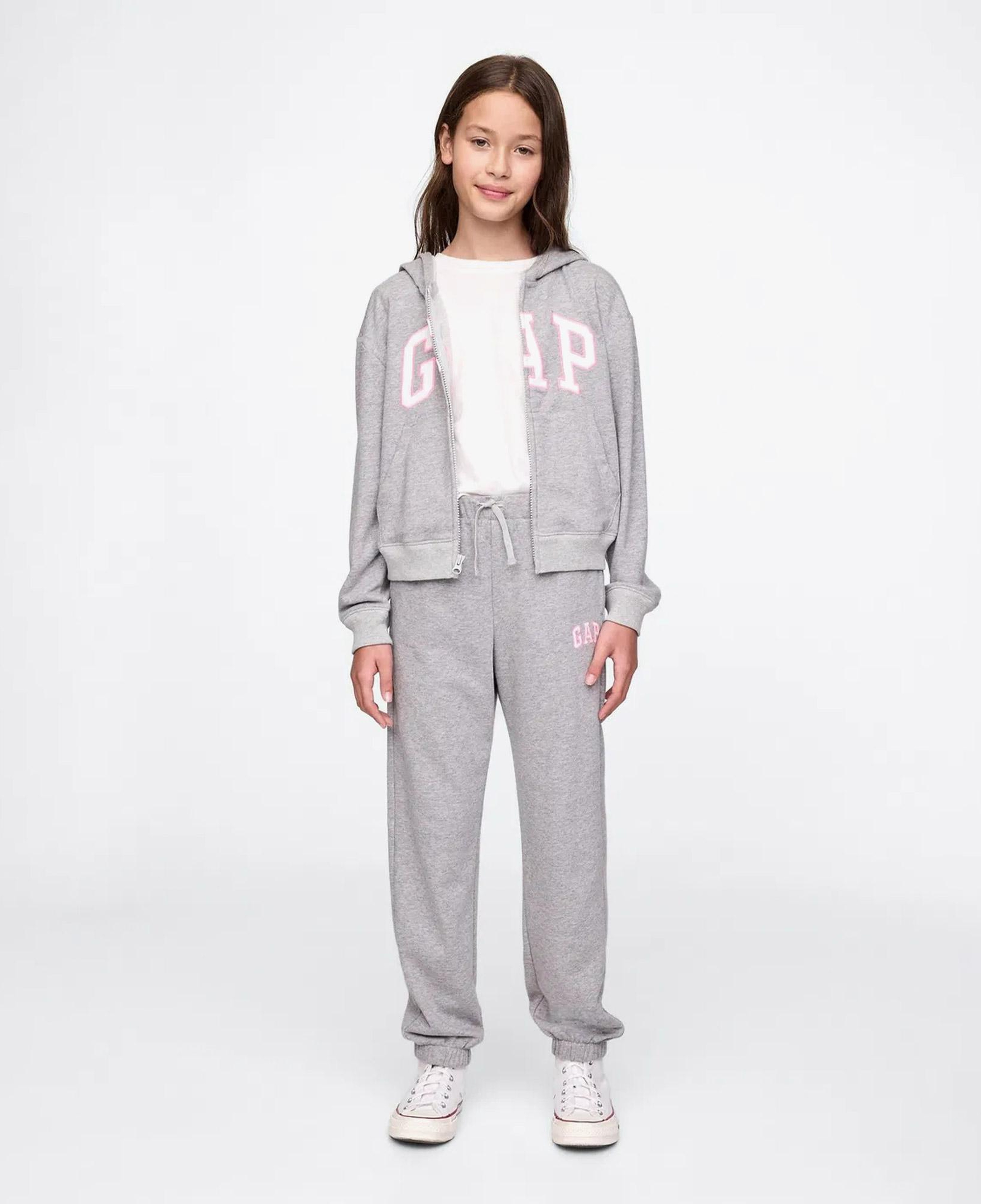 Gap V-Frch Logo Çocuk Gri Eşofman Altı