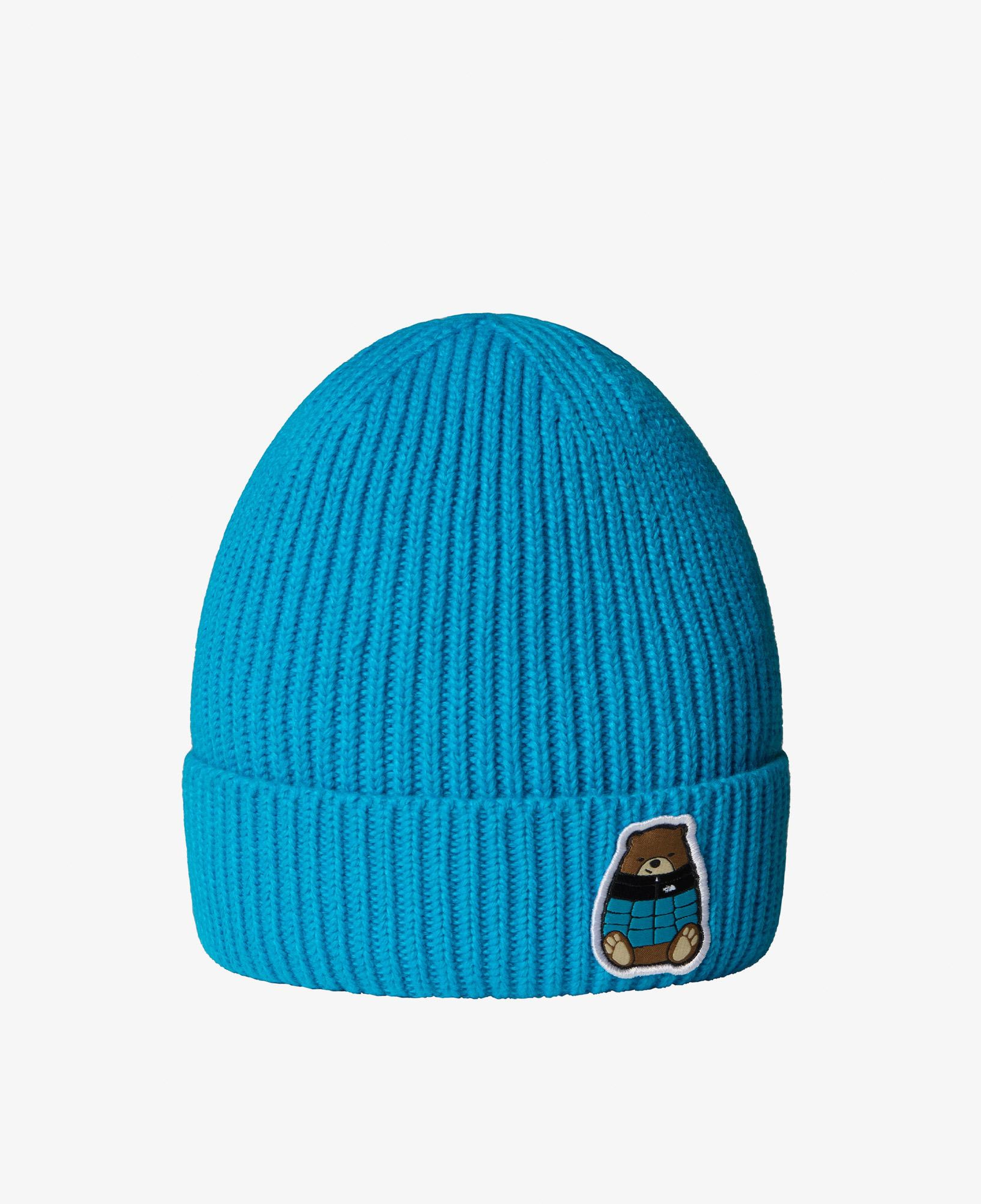 The North Face Logo Box Cuffed Çocuk Mavi Bere