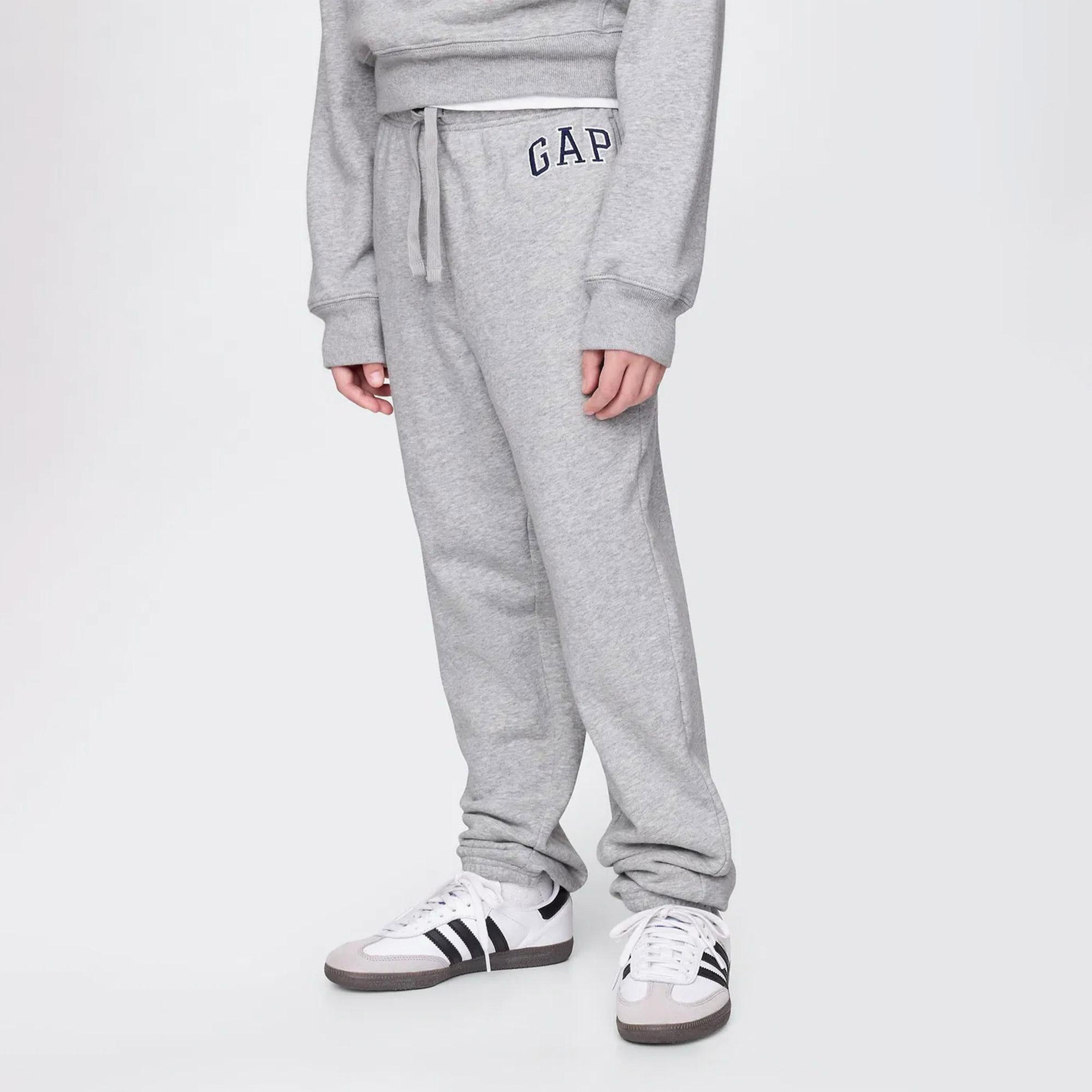 Gap V-Frch Bas Heritage Logo Çocuk Gri Eşofman Altı