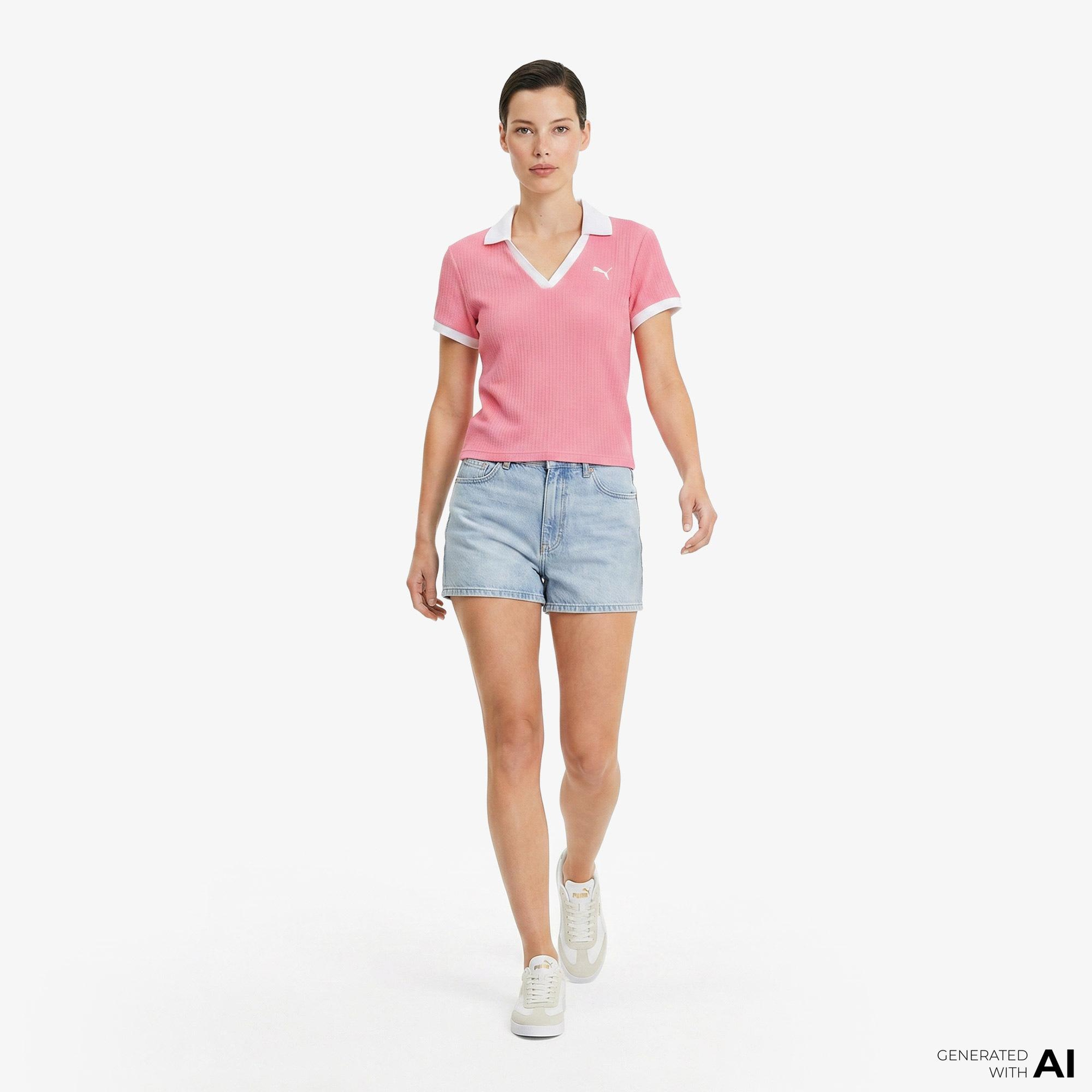 Puma Wardrobe Ess Kadın Pembe Polo