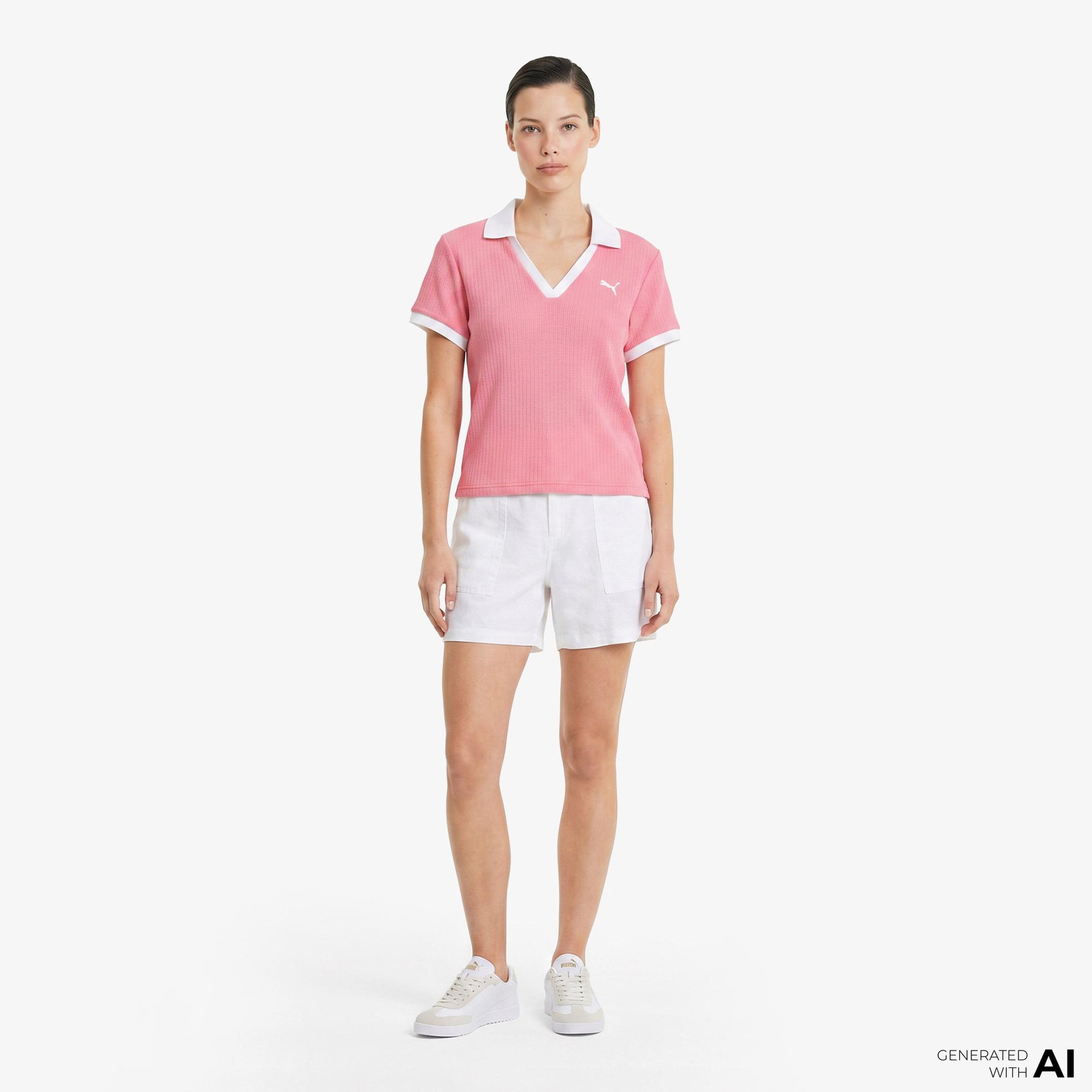 Puma Wardrobe Ess Kadın Pembe Polo