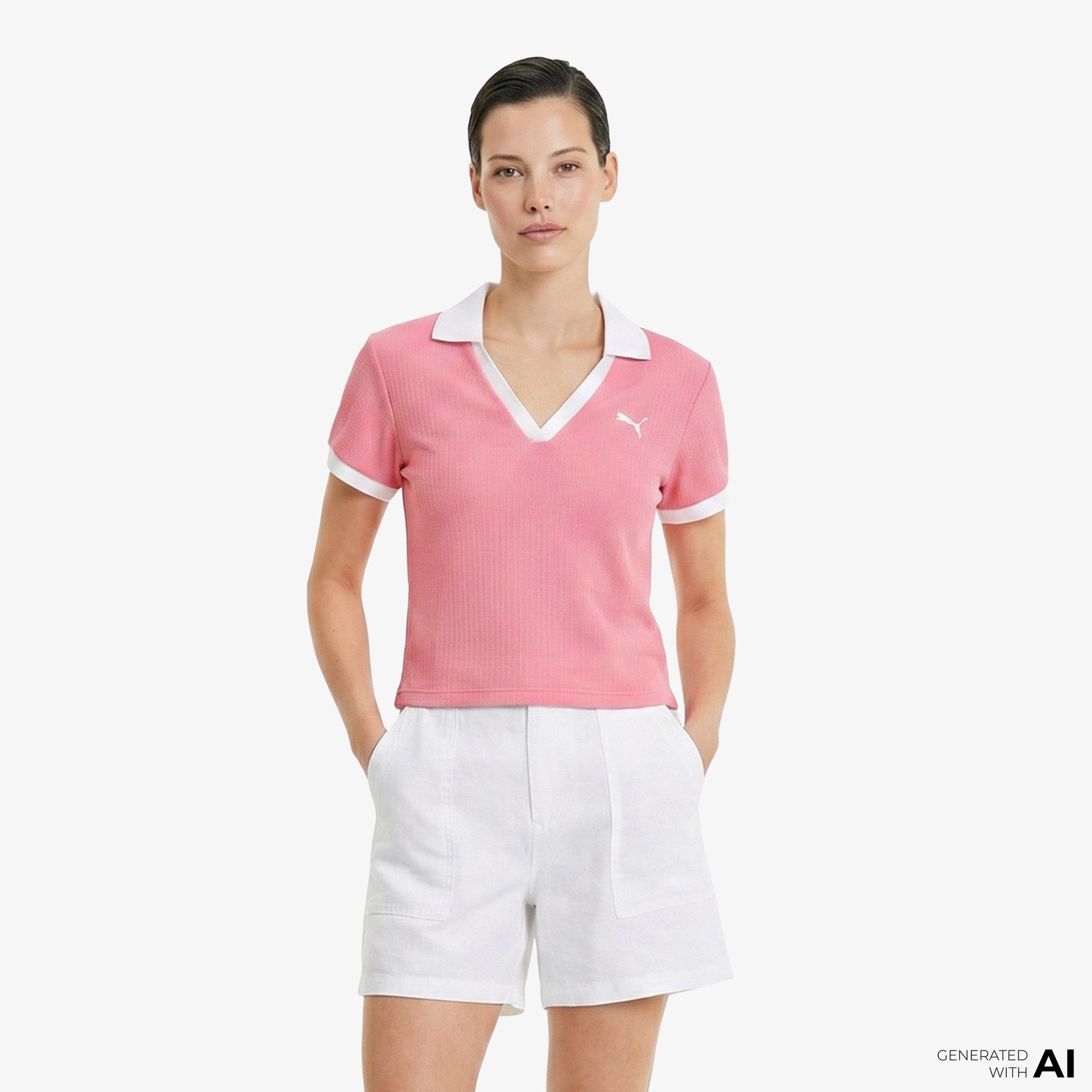 Puma Wardrobe Ess Kadın Pembe Polo