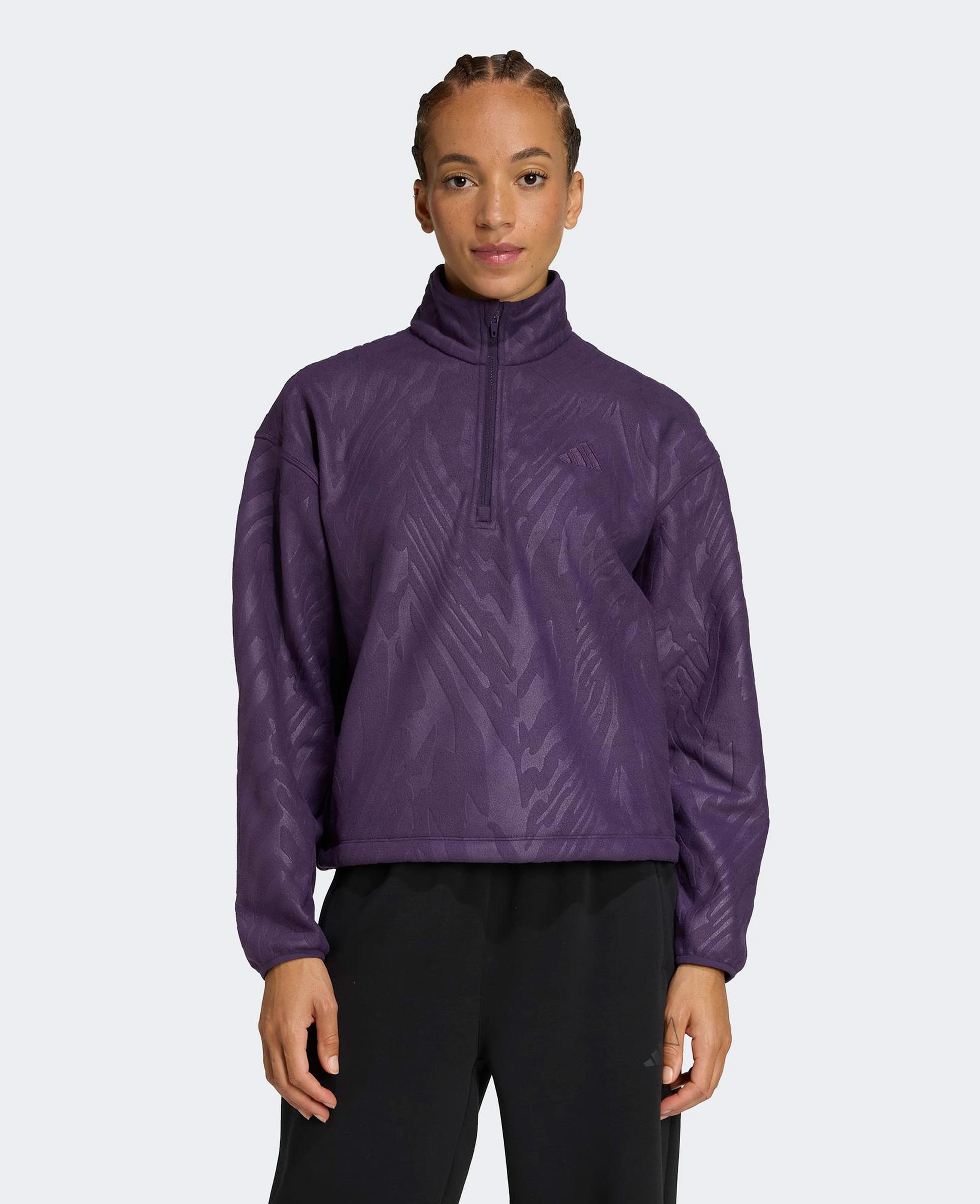 adidas Aop Kadın Mor Antrenman Sweatshirt